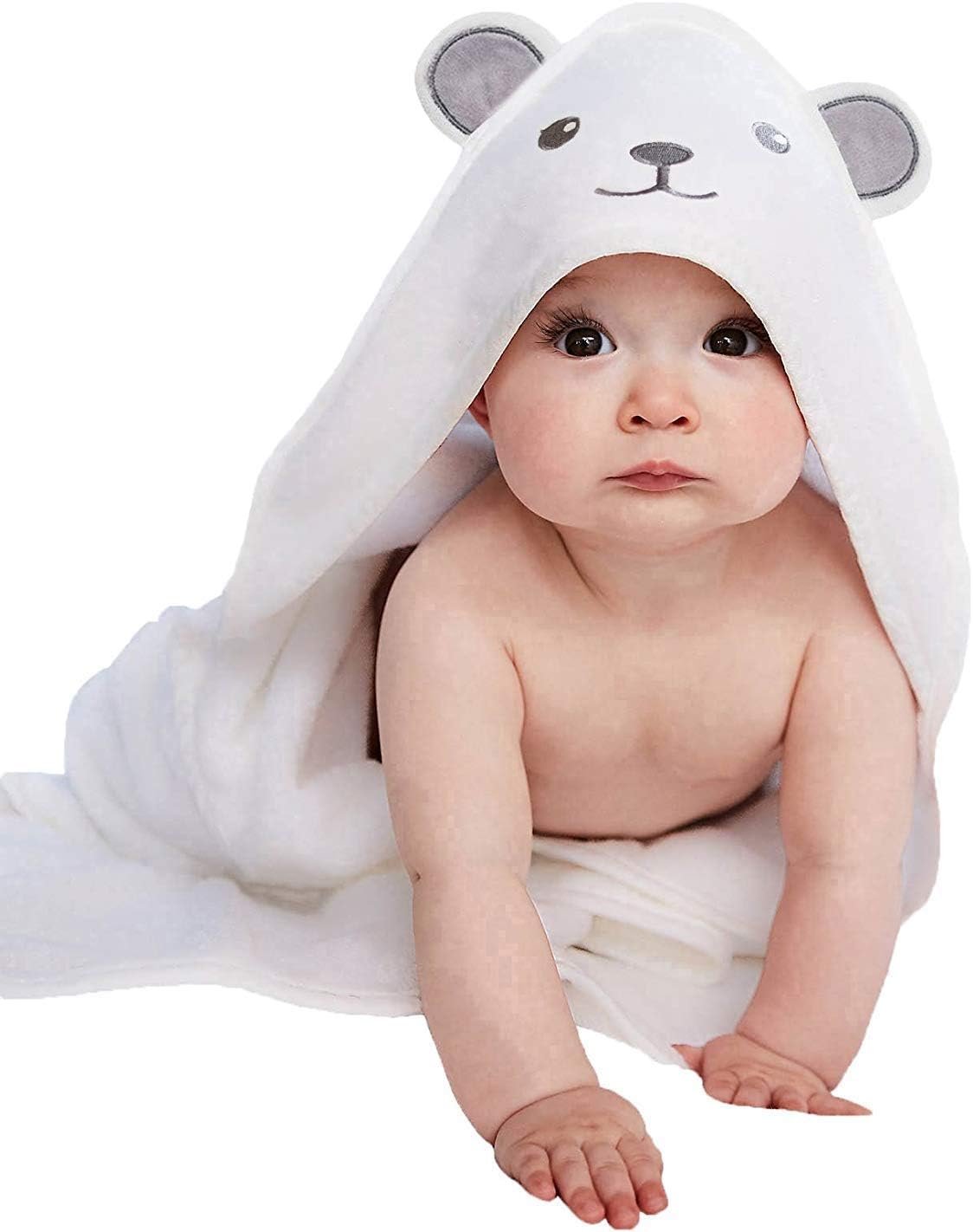 Detalle de HIPHOP PANDA Bear Hooded Baby Towel, 2-Layer 500 GSM Rayon from Bamboo