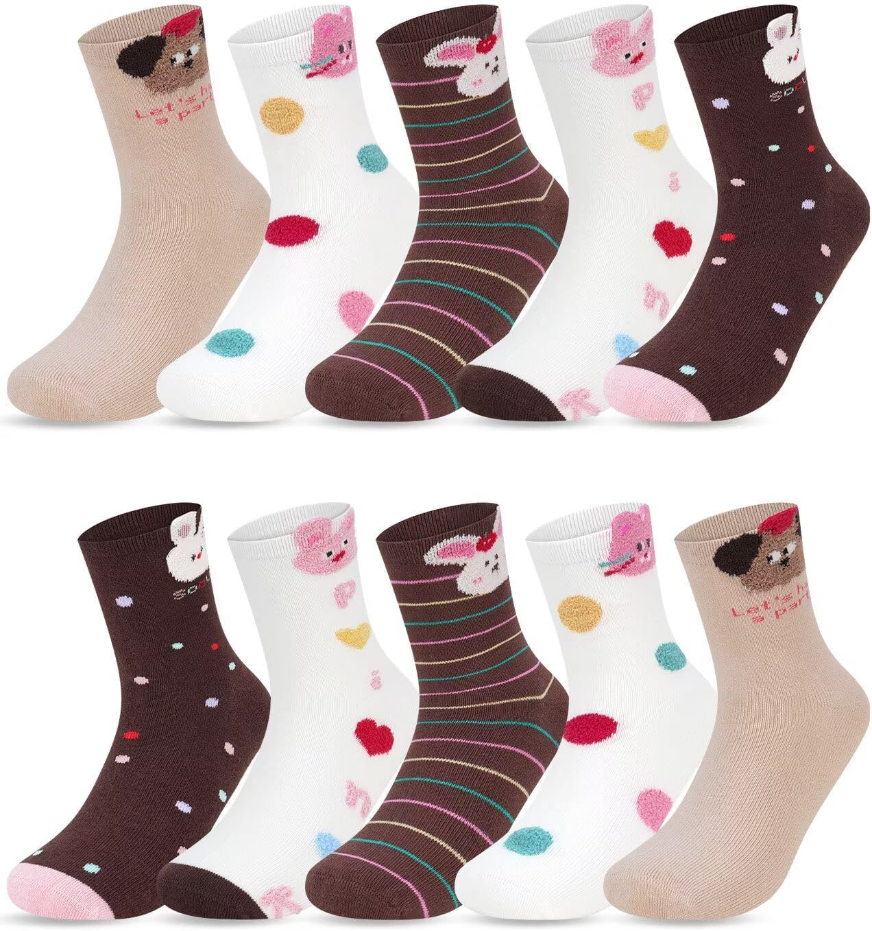 Detalle de Kyopp 10 Paar Kindersocken 4-12 Jahre
