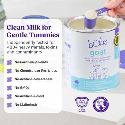 Thumbnail 3 de Bubs Whole Goat Milk Infant Formula for 0–12 Months (20 oz) – Non-GMO Pick for Sensitive Tummies