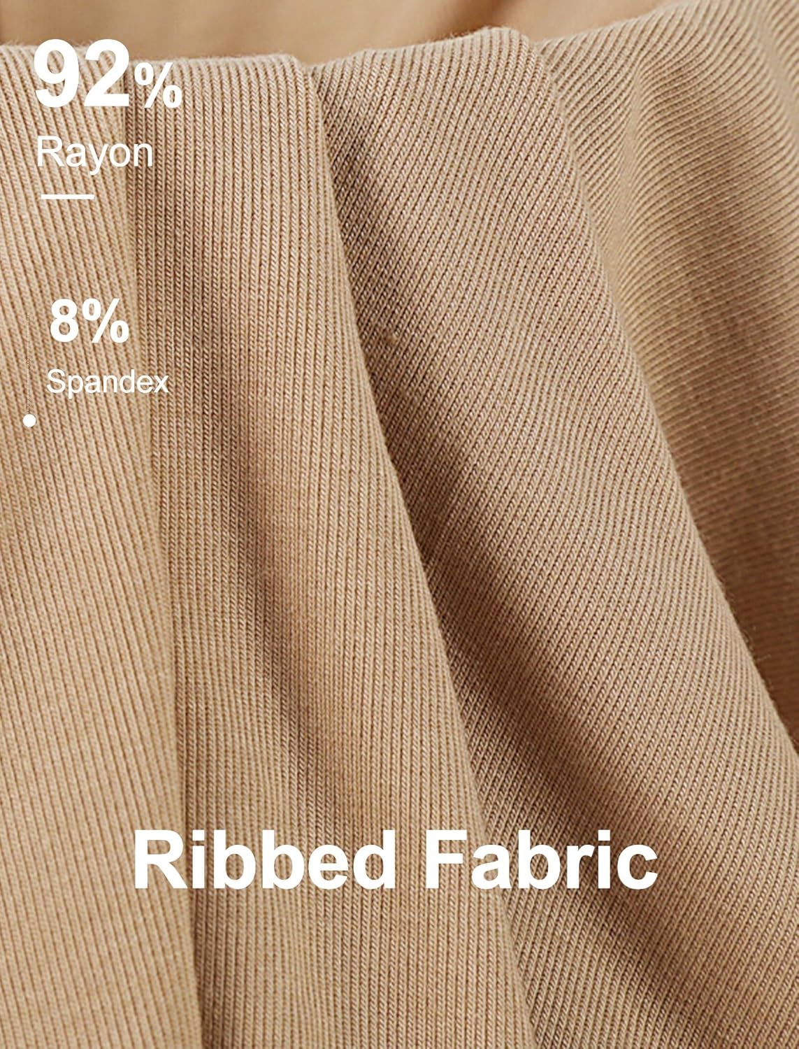 Thumbnail 4 de Sampeel Women’s V-Neck Short Sleeve Ribbed T-Shirts (Slim Fit) — soft rayon/spandex everyday tees