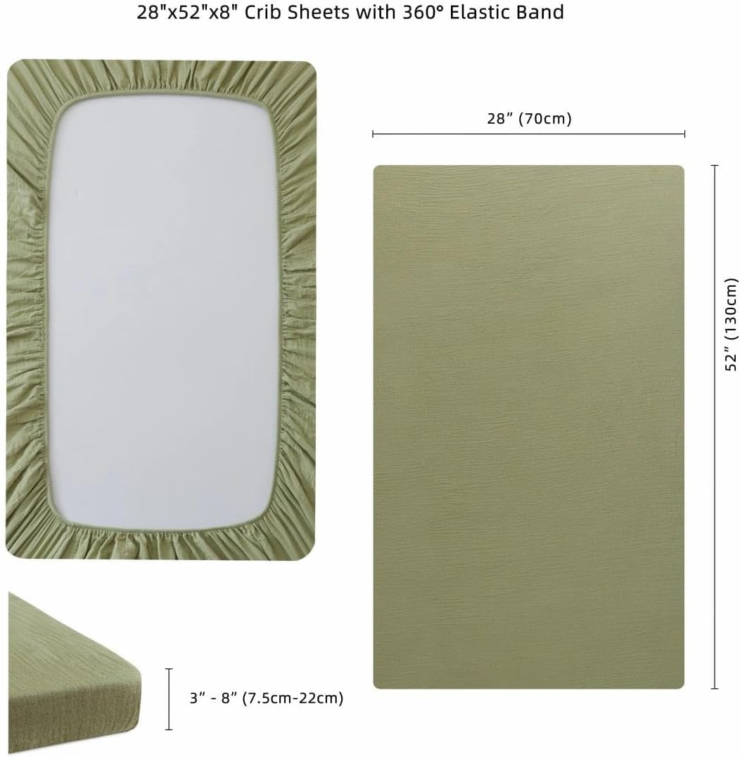 Detalle 2 de xuan dian Muslin Crib Sheets, 2-Pack