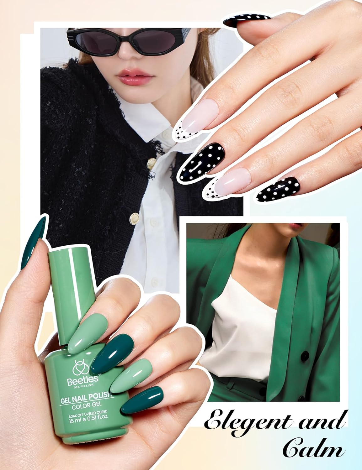 Detalle de Beetles Summer Gel Polish Set - Everyday Muse Collection (20 Colors, 15ml) with Base & Top Coat