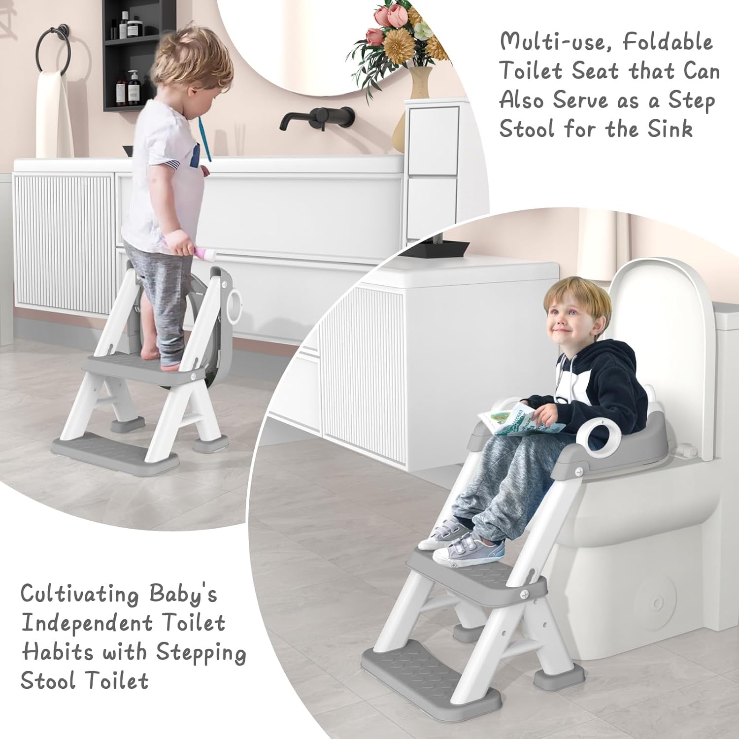 Thumbnail 5 de Potty Training Seat 2-in-1 Grey