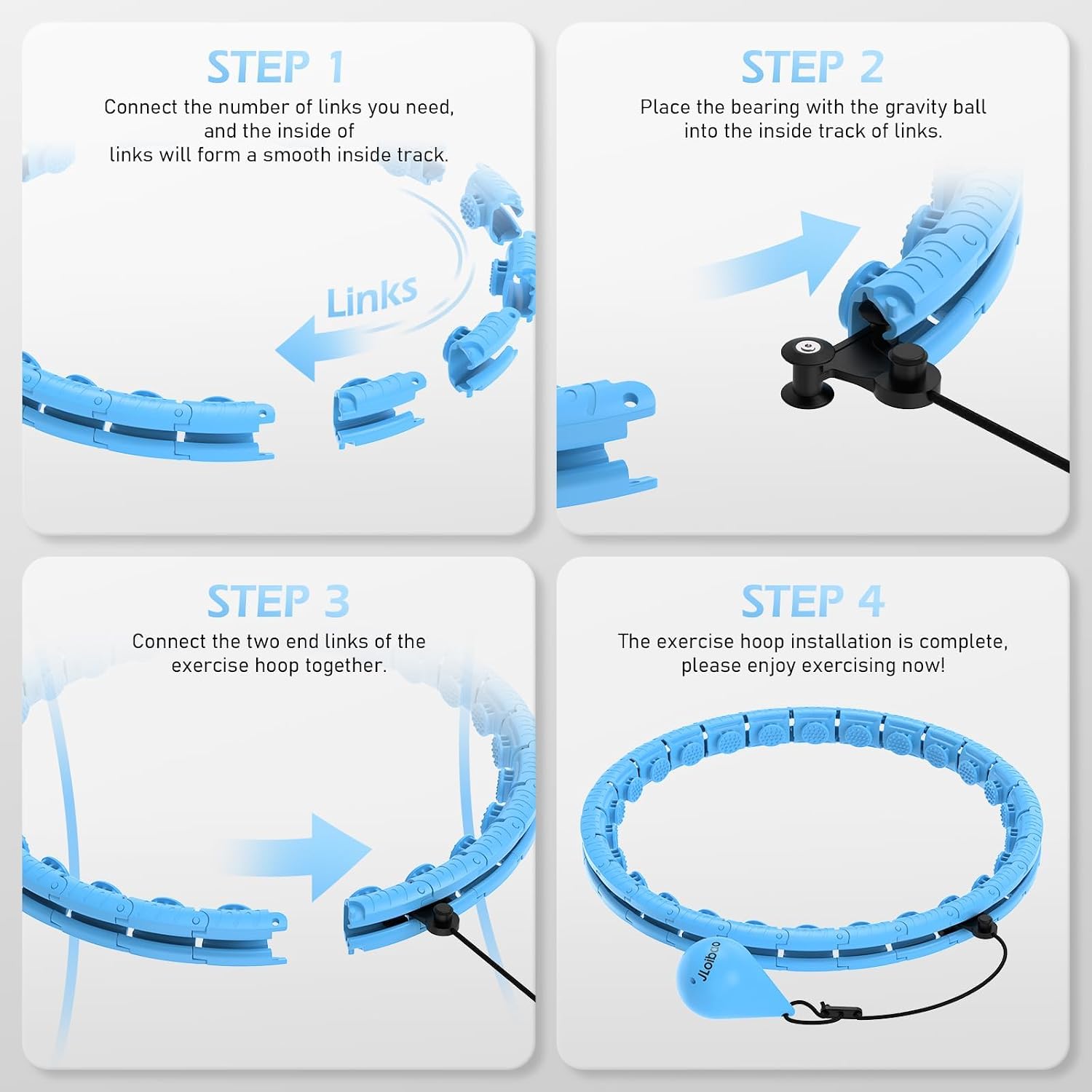 Thumbnail 6 de JLoibao Fitness Hoop, ABS