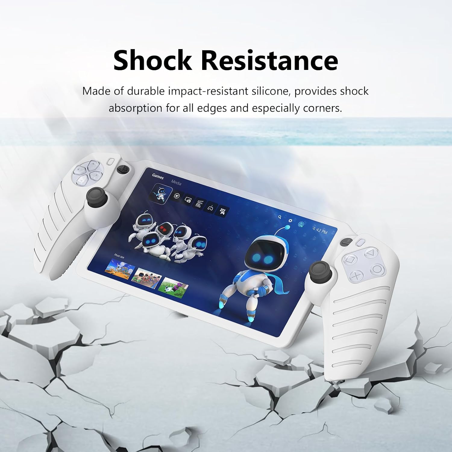 Detalle 1 de Weiche Silikon Schutzhülle für PlayStation Portal