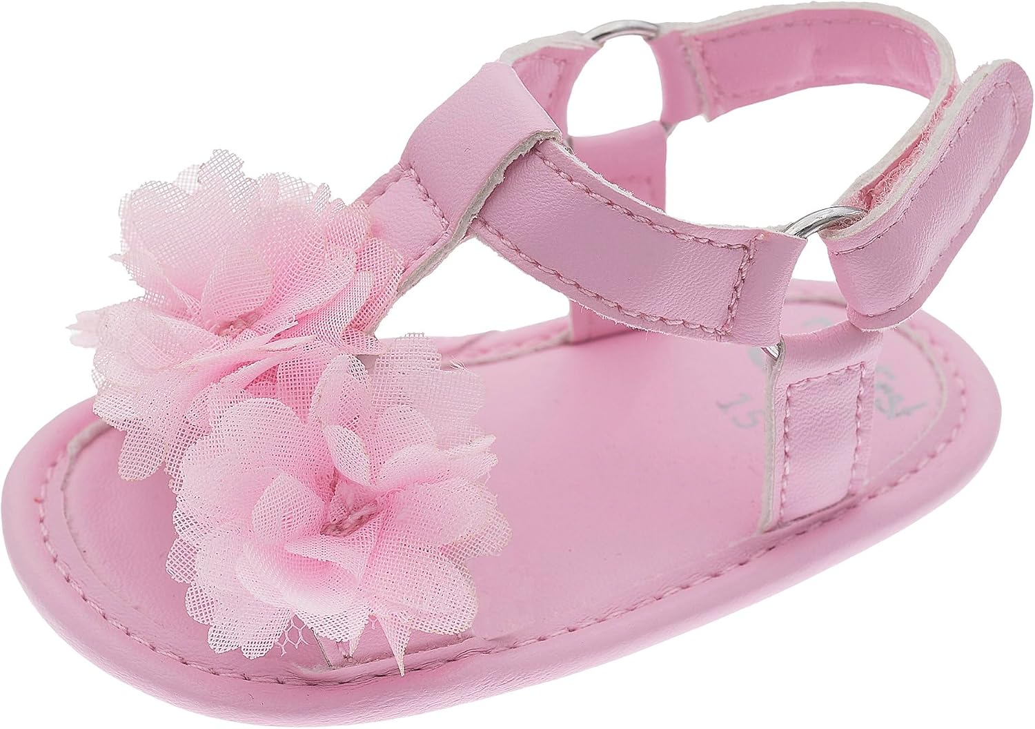 Detalle de Chicco Sandale Fille pour Nouveau-né avec Lanière – Confort à scratch