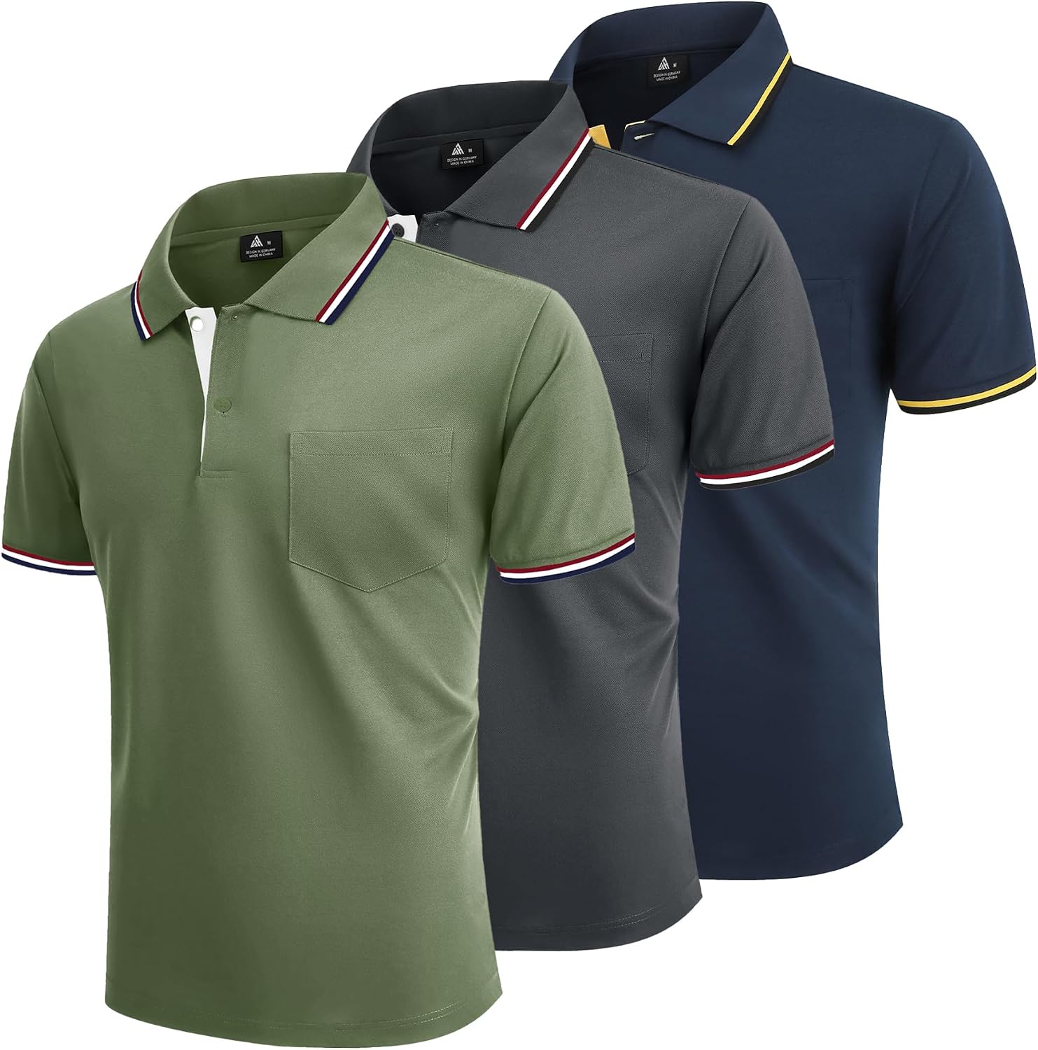 Thumbnail 6 de LLdress lot de 3 polos de golf respirants