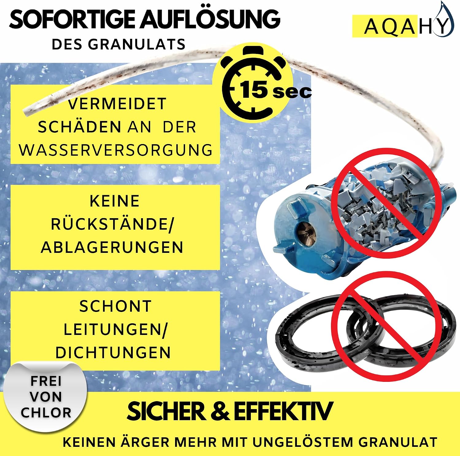 Thumbnail 2 de AQAHY Wassertank Reiniger Wohnmobil Oxi Clean (500 g) 2in1 – Frischwassertank-Reiniger & Entkalker mit Aktivsauerstoff
