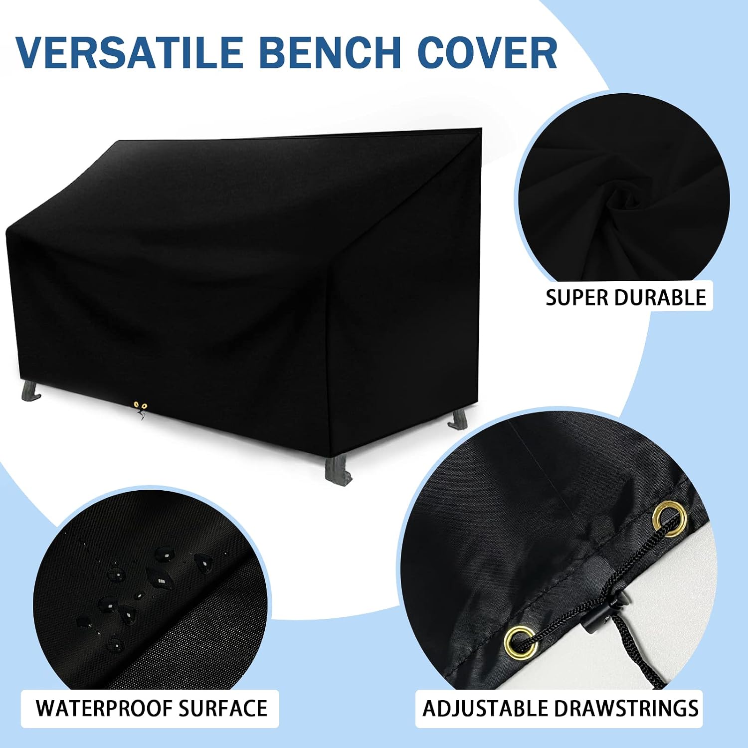 Thumbnail 4 de RICHIE 2 Seater waterproof bench cover 134x66x63