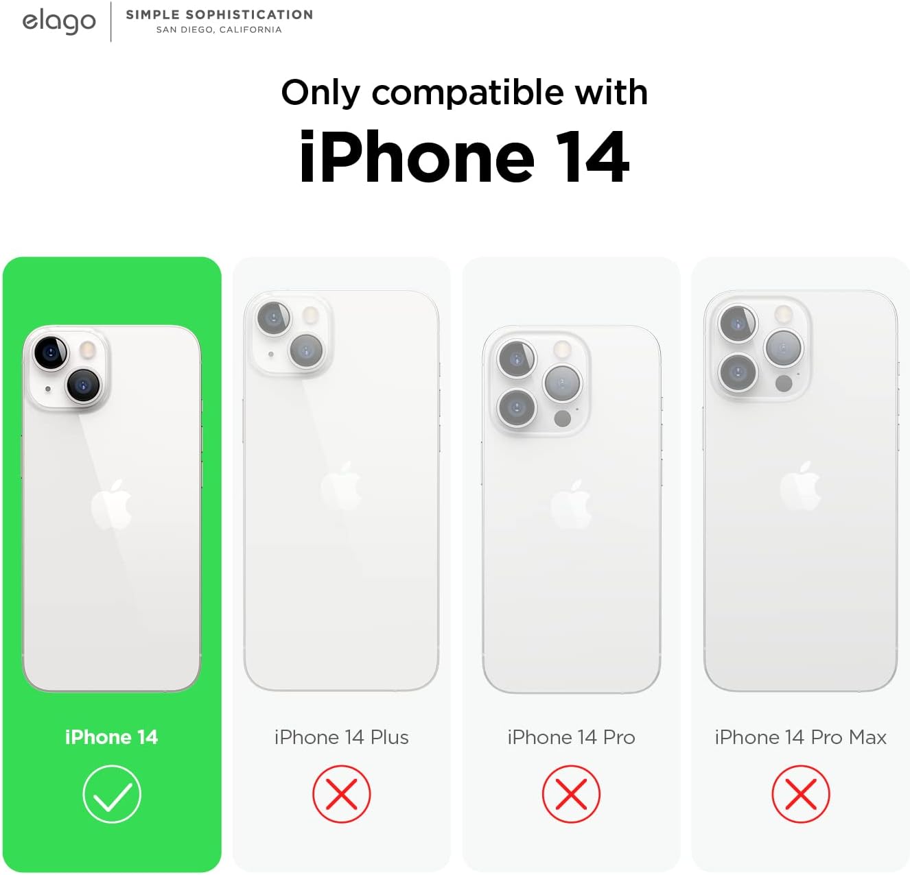 Detalle de elago Coque Silicone Liquide premium Stone pour iPhone 14 (6,1”) – protection antichoc 4 couches