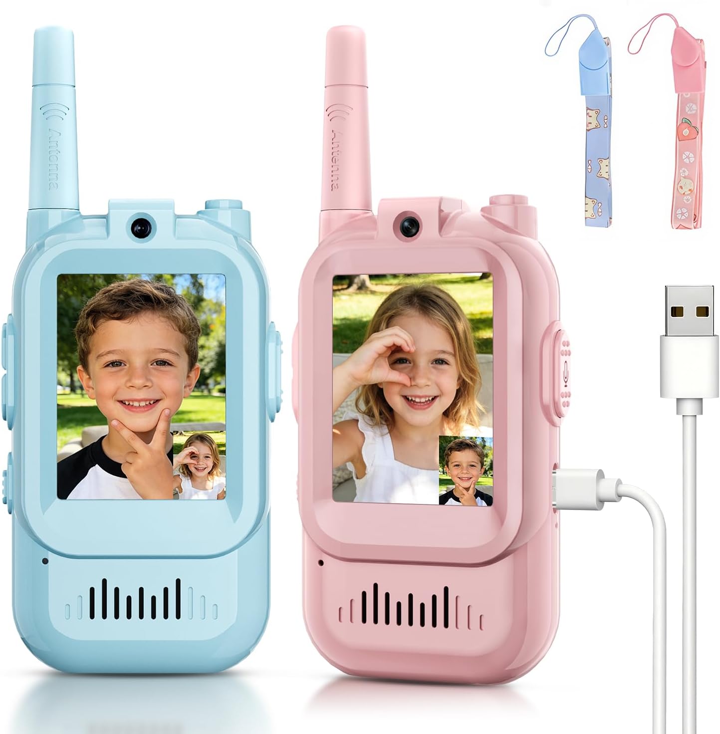 Detalle de Video Walkie Talkies 1000 ft Range, 2-Pack