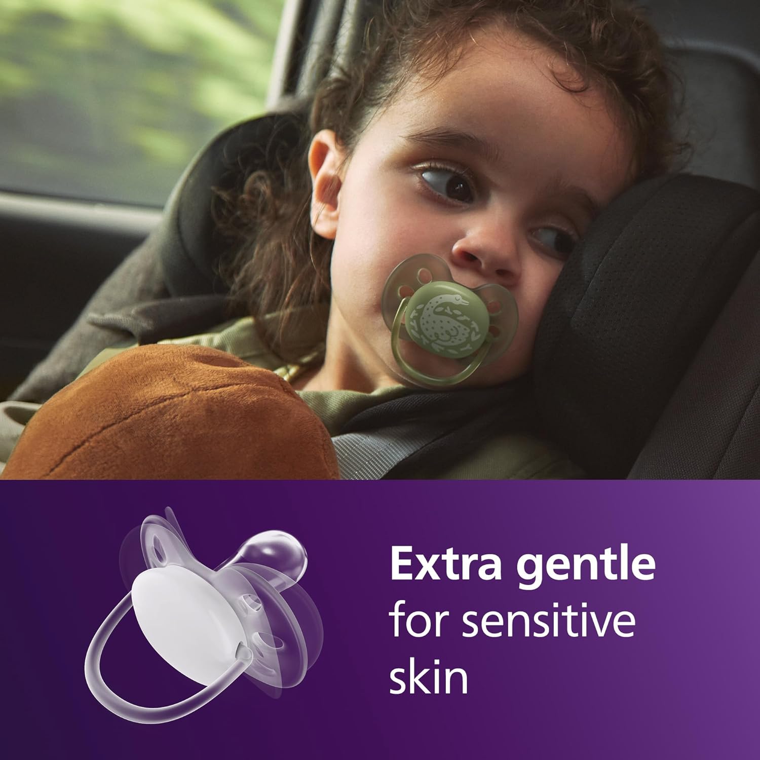 Thumbnail 1 de Philips Avent Ultra Soft Soothers SCF093/07 (Orthodontic design) for 18 months+ – 4 pack with 2 sterilising cases