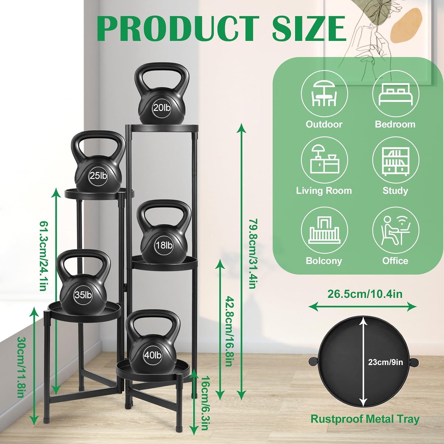 Thumbnail 1 de Plant Stand, 5-Tier
