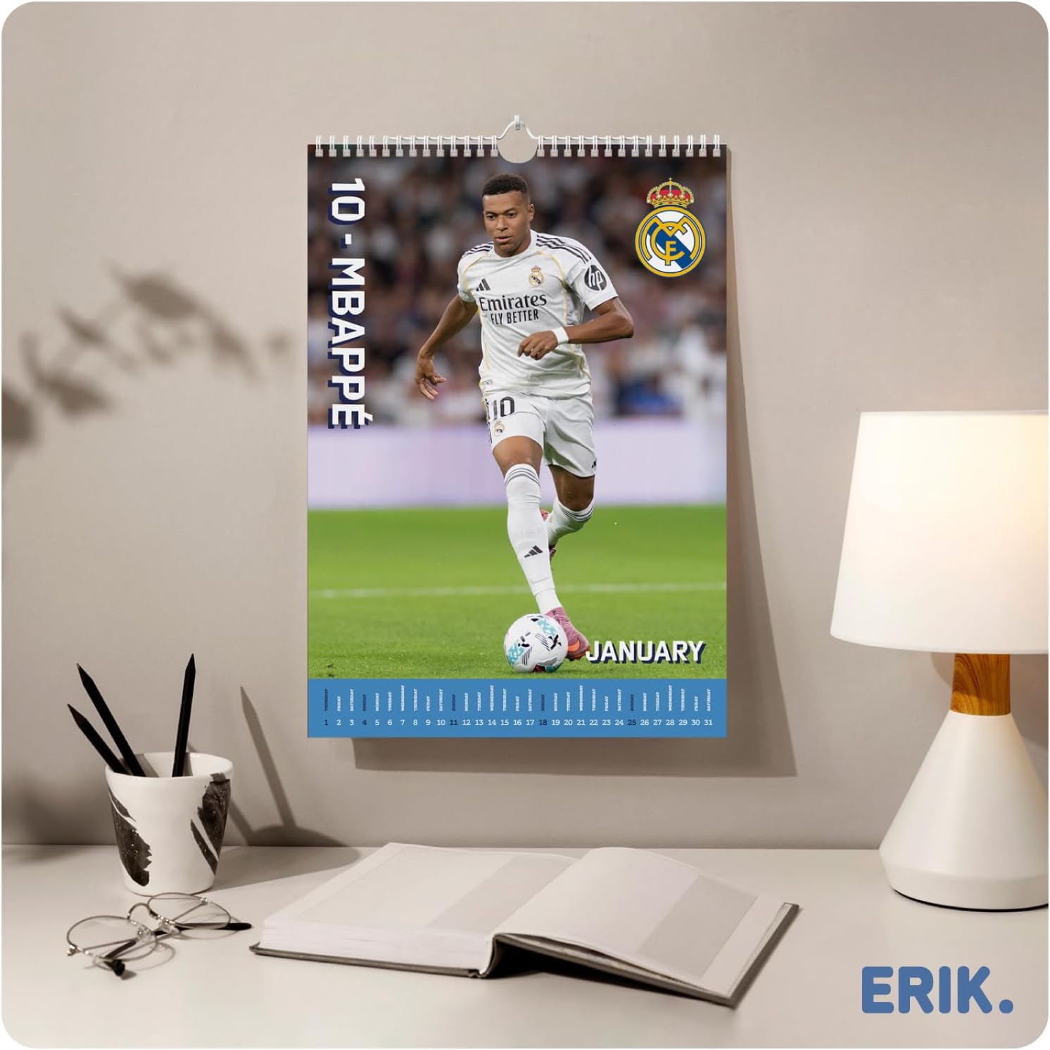 Detalle de Grupo Erik A3 Wall Calendar 2026