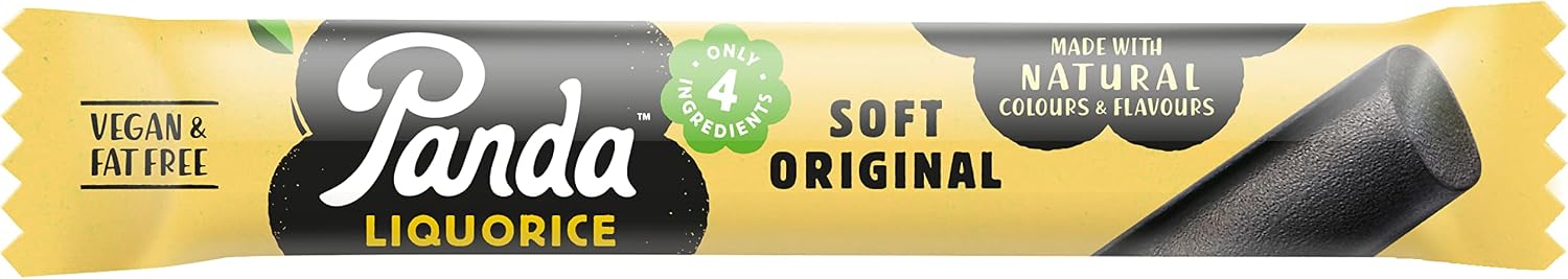 Detalle 2 de Panda ® Barras de Regaliz Suave Vegano 36 x 32g 🍬
