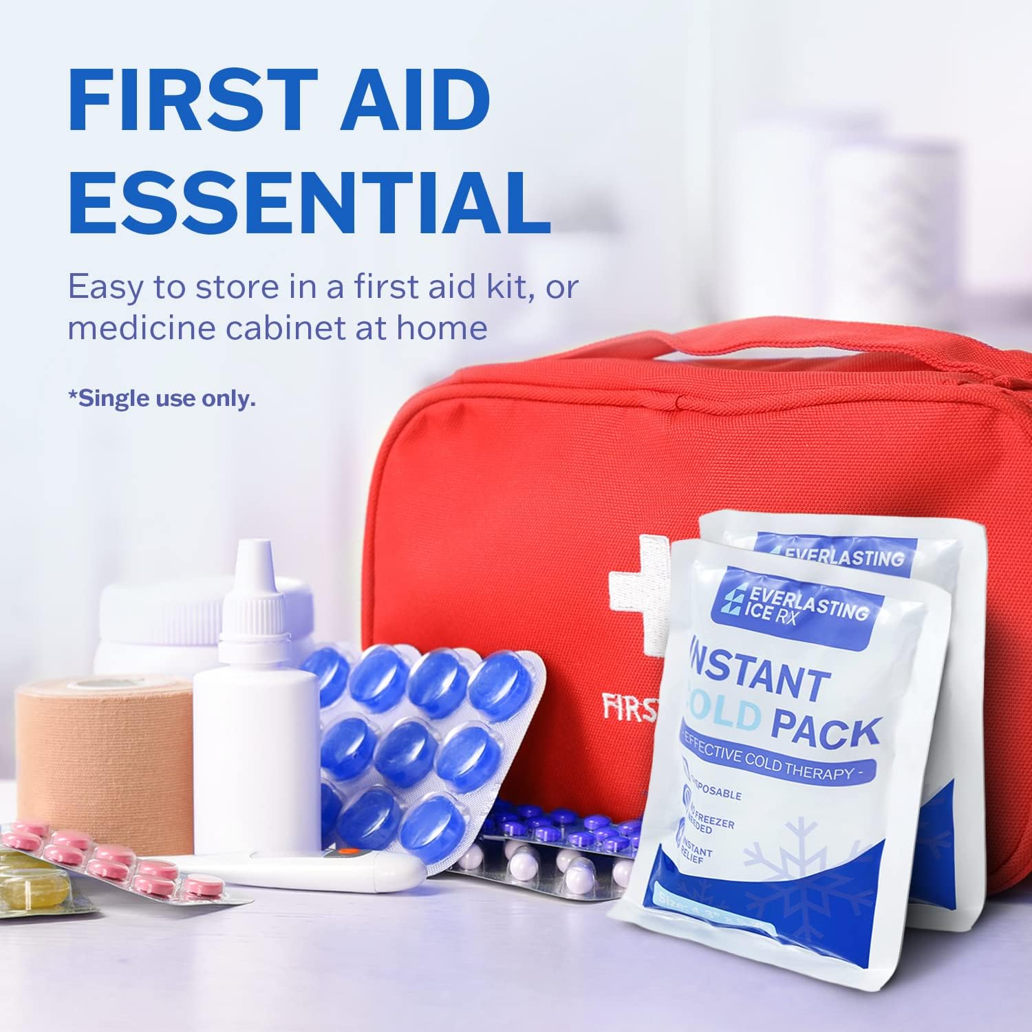 Thumbnail 5 de 25 Pack - Instant Cold Packs for Injuries: Disposable Ice Packs for Pain Relief and Swelling