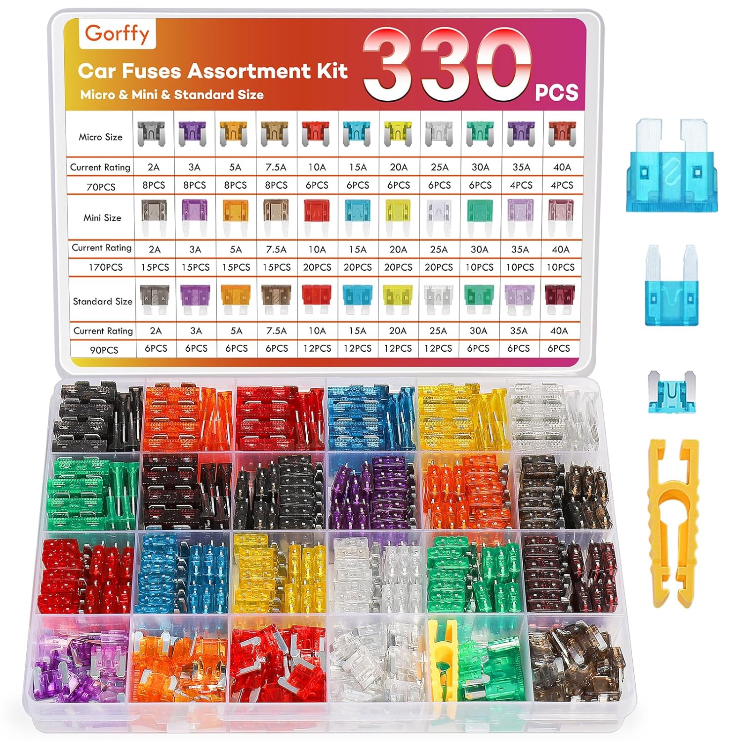 Thumbnail 6 de Gorffy Car Fuses 165pcs kit