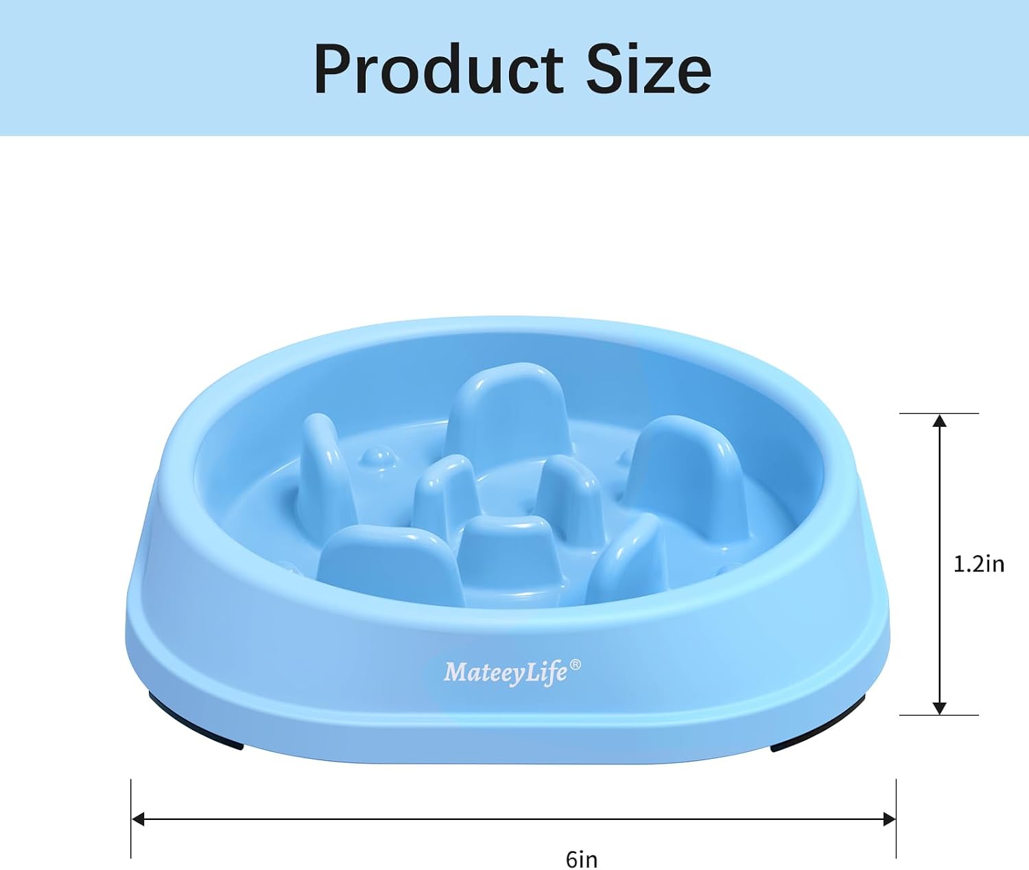 Detalle de MateeyLife Small Slow Feeder Bowl 1 cup