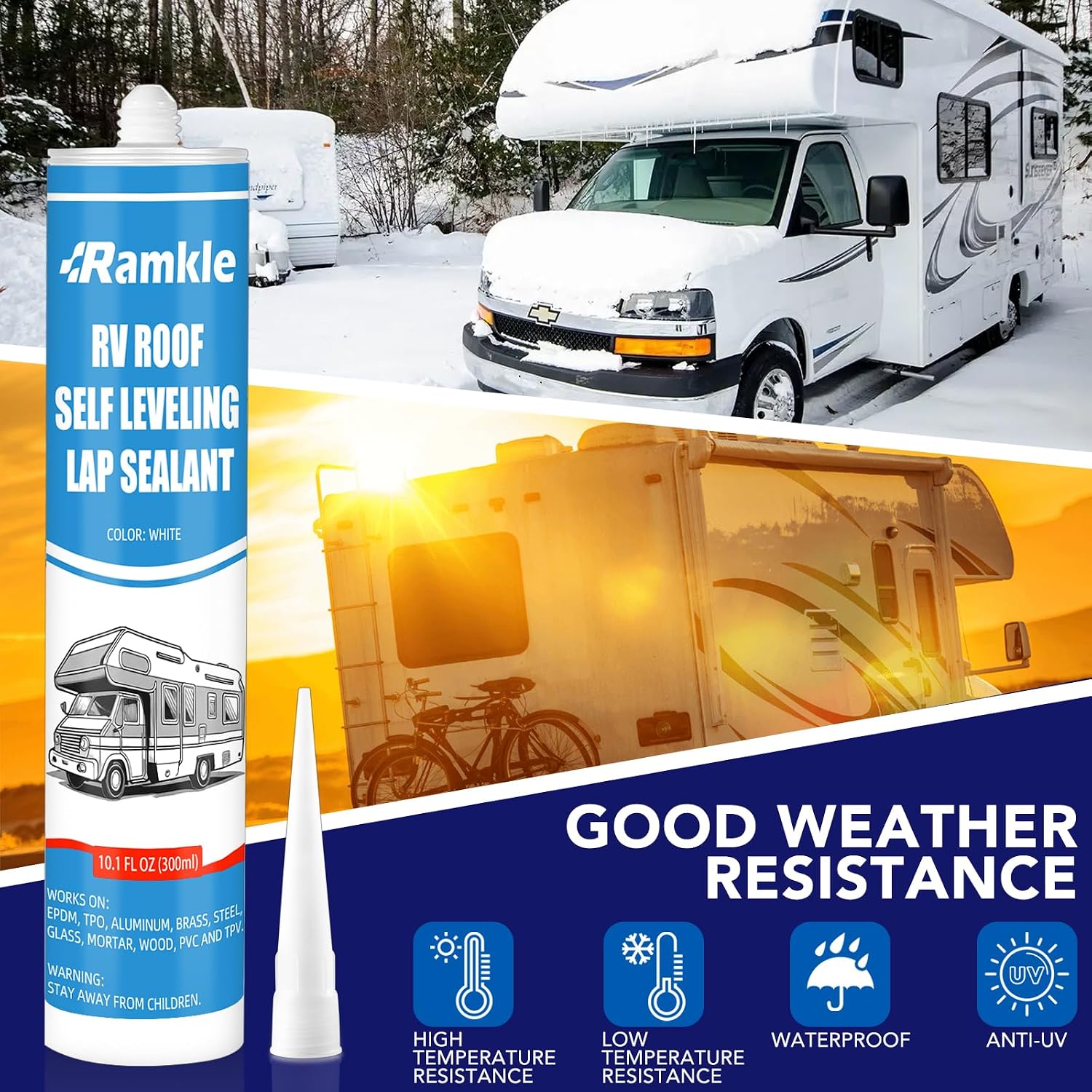 Detalle 2 de RV roof sealant, 10 oz