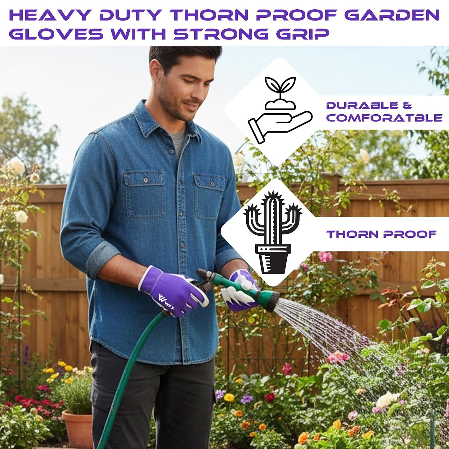 Thumbnail 6 de WFX Guantes de cuero para jardinería S