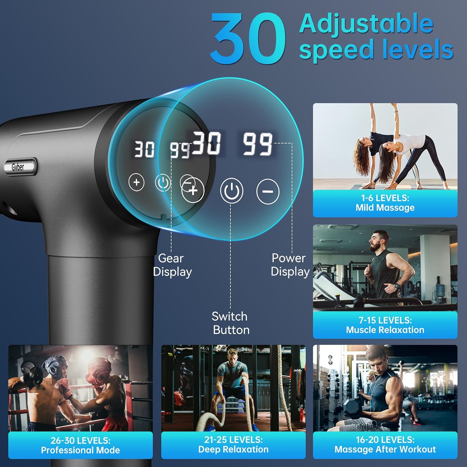 Detalle 2 de Gvber Massage Gun