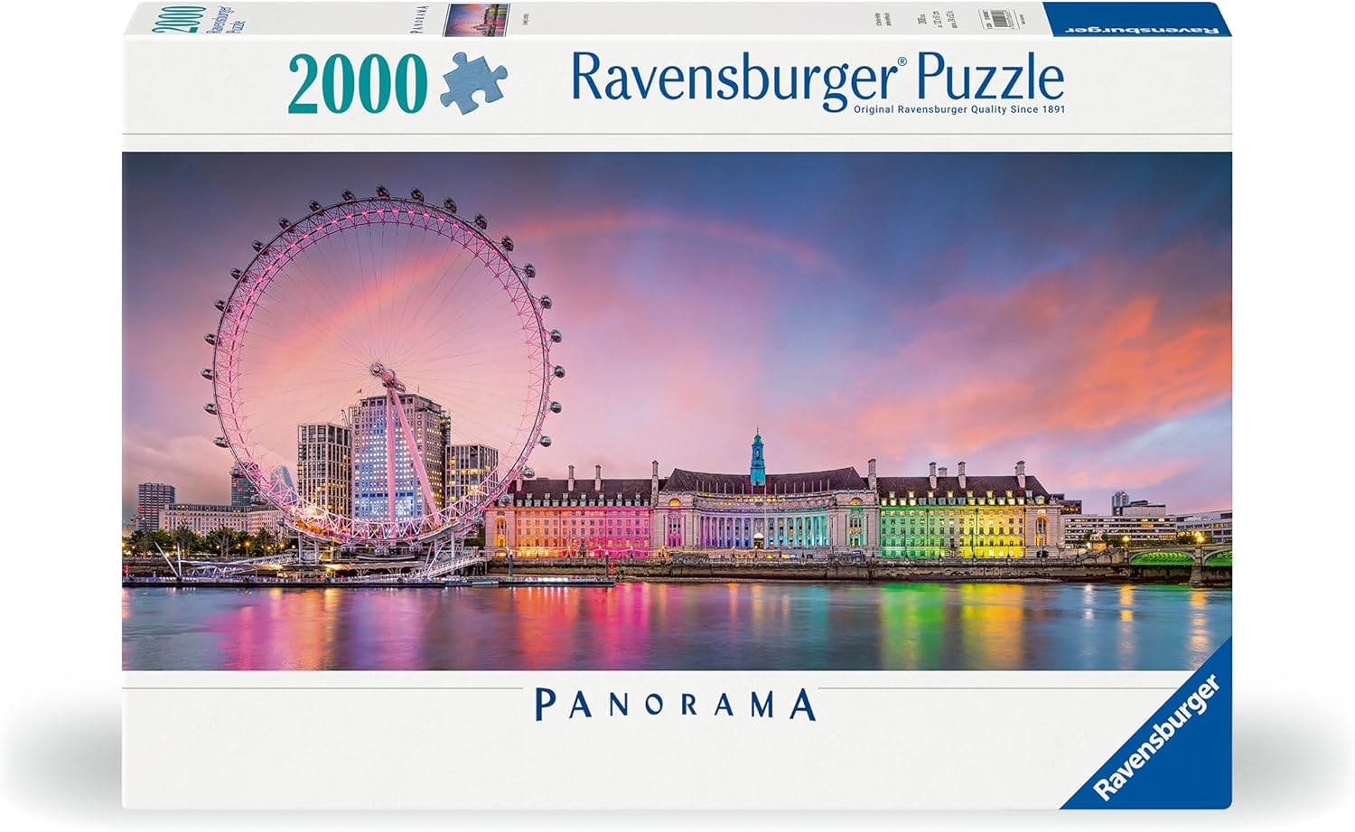 Detalle de Ravensburger Puzzle 12000805 – Kunterbuntes London, 2000 Teile