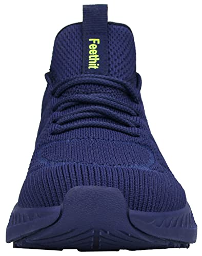 Thumbnail 4 de Feethit Zapatillas Deportivas Hombre Running Correr Bambas Azul Oscuro 43