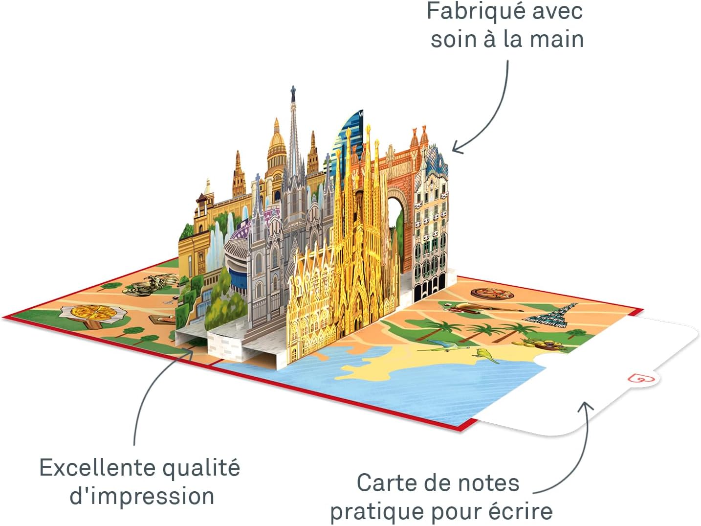 Thumbnail 1 de papercrush® Carte Pop-Up Barcelone 3D – carte anniversaire avec effet surprise