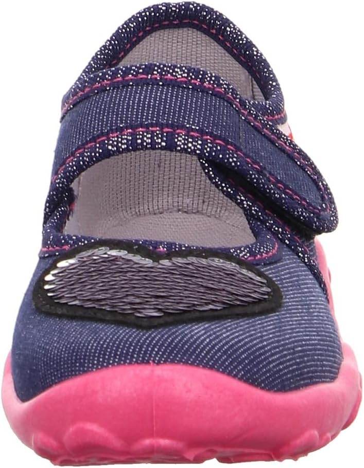 Detalle de Superfit BONNY Hausschuh Mädchen Blau – vegan, rutschhemmend und leicht