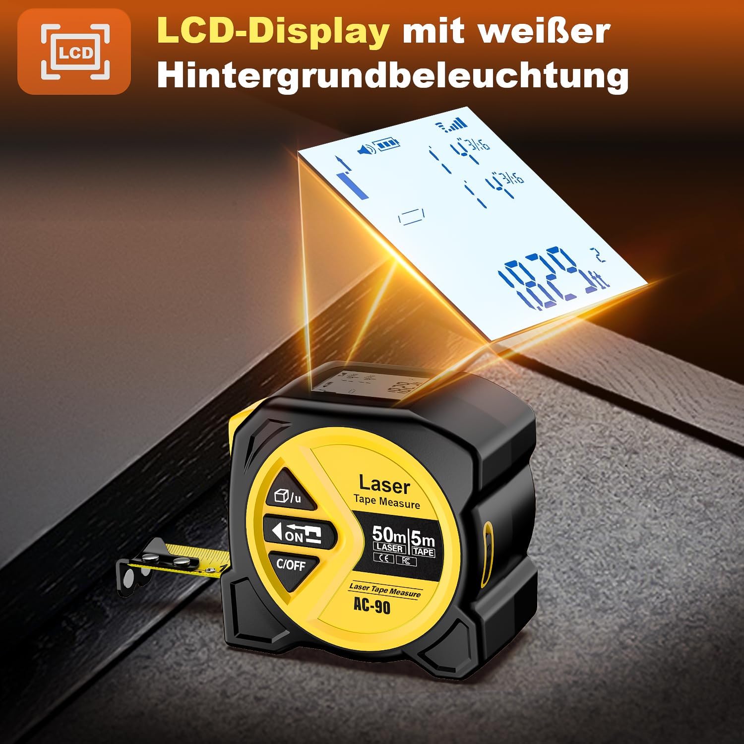 Thumbnail 2 de FNITAER Laser Entfernungsmesser 50 m