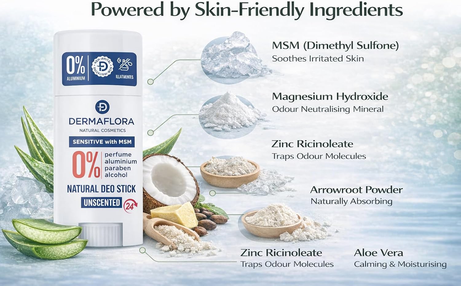 Thumbnail 3 de Dermaflora MSM Sensitive Deodorant Stick