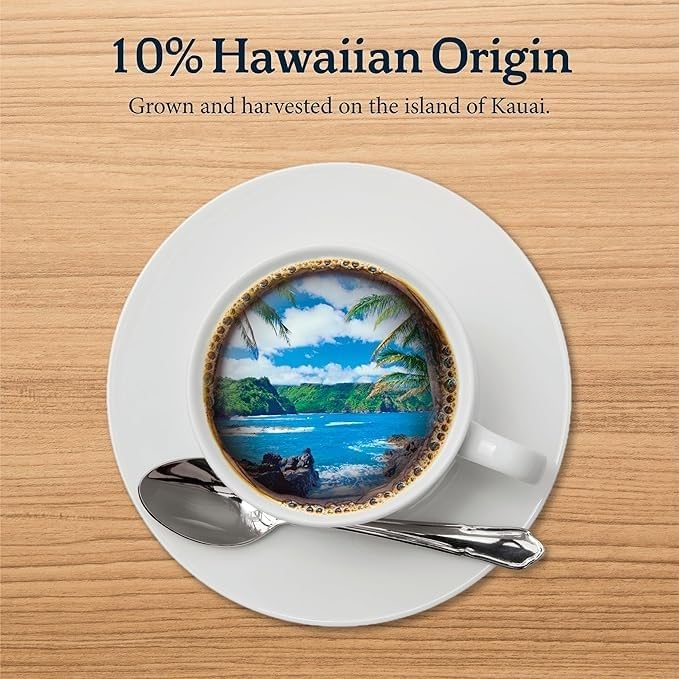Detalle de Kauai Coffee Banana Crème K-Cup Pods, Medium Roast Arabica with Hawaiian Coffee