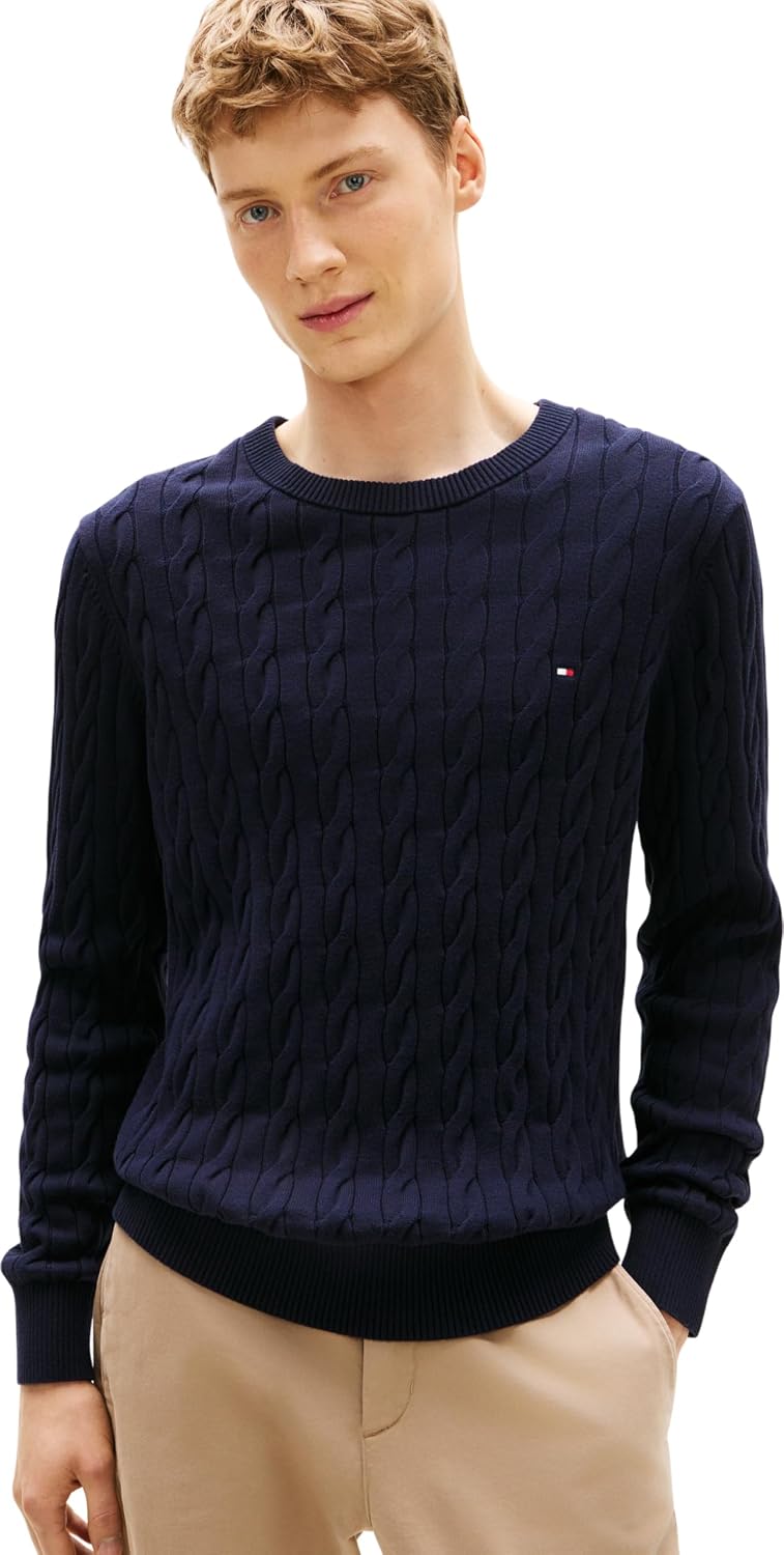 Thumbnail 6 de Tommy Hilfiger Classic Cotton Cable Crew Neck suéter 100% algodón