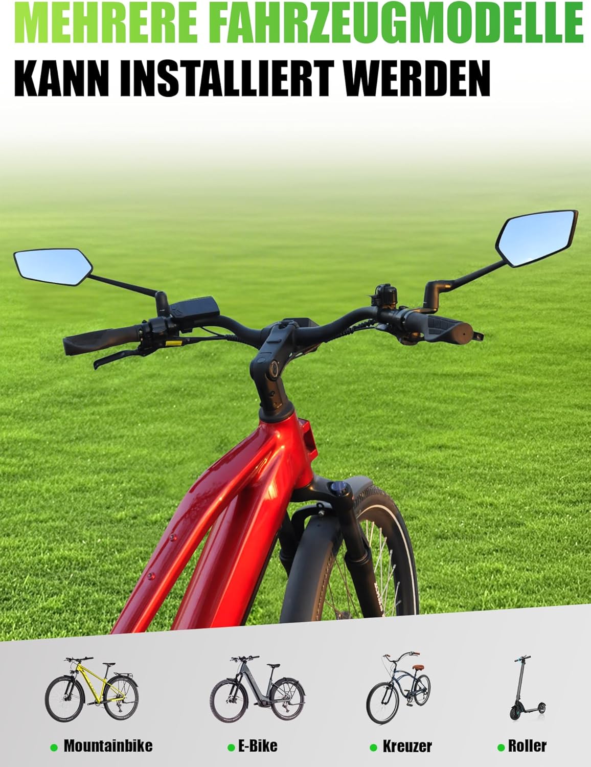 Thumbnail 5 de RBRL Fahrradspiegel 22,2-25,4 mm für Lenker