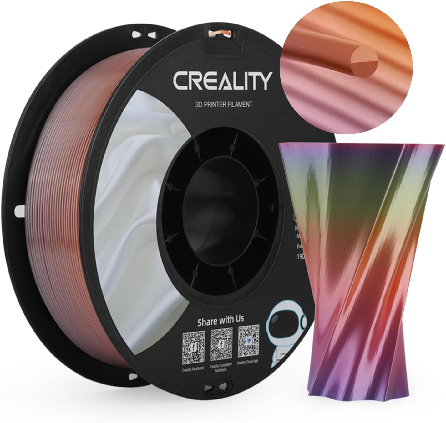 Detalle de Creality Silk PLA 3D Printer Filament 1.75mm