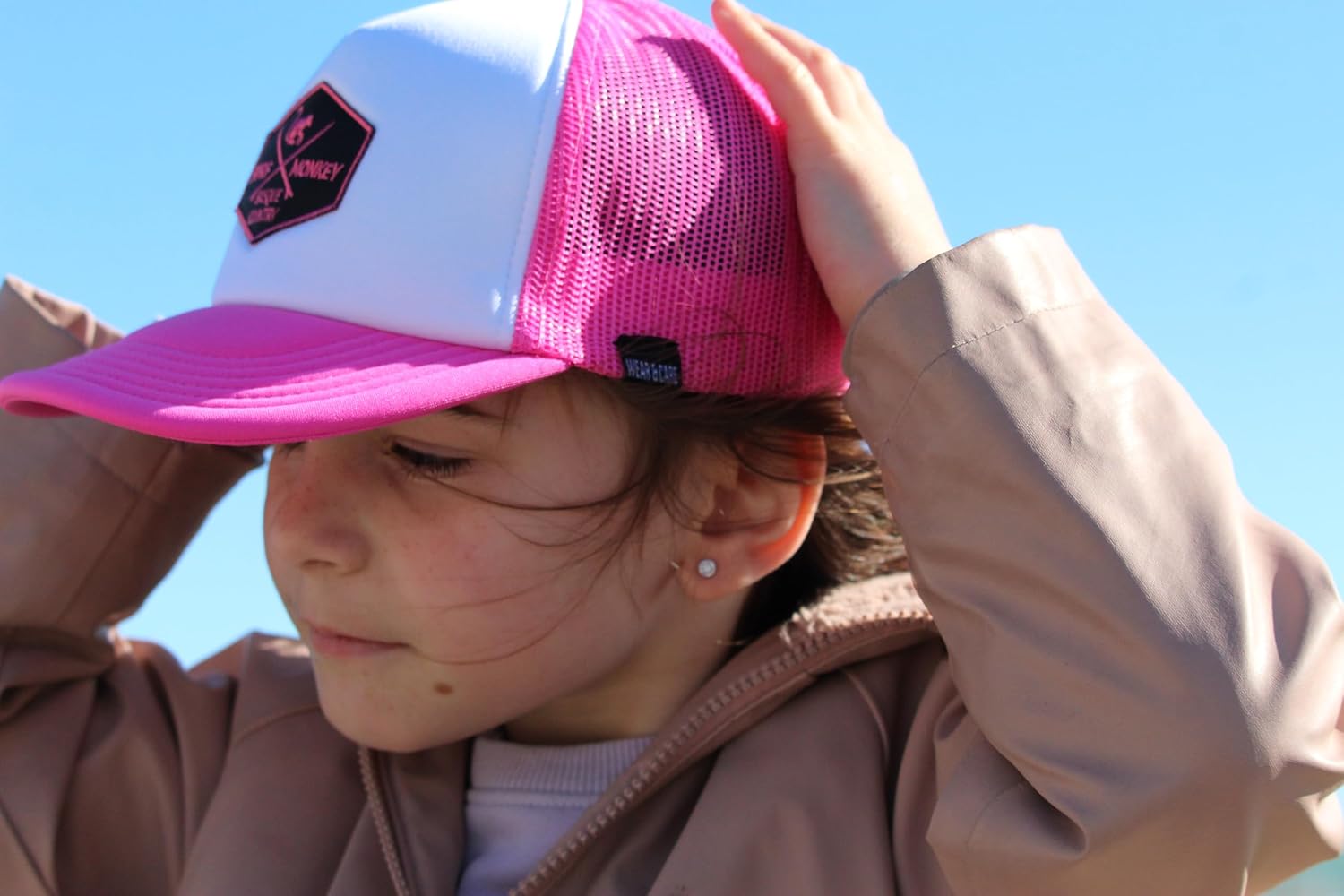 Thumbnail 3 de Surf Monkey Casquette trucker rembourrée avec grille Wear&Care pour enfants 6-12 ans