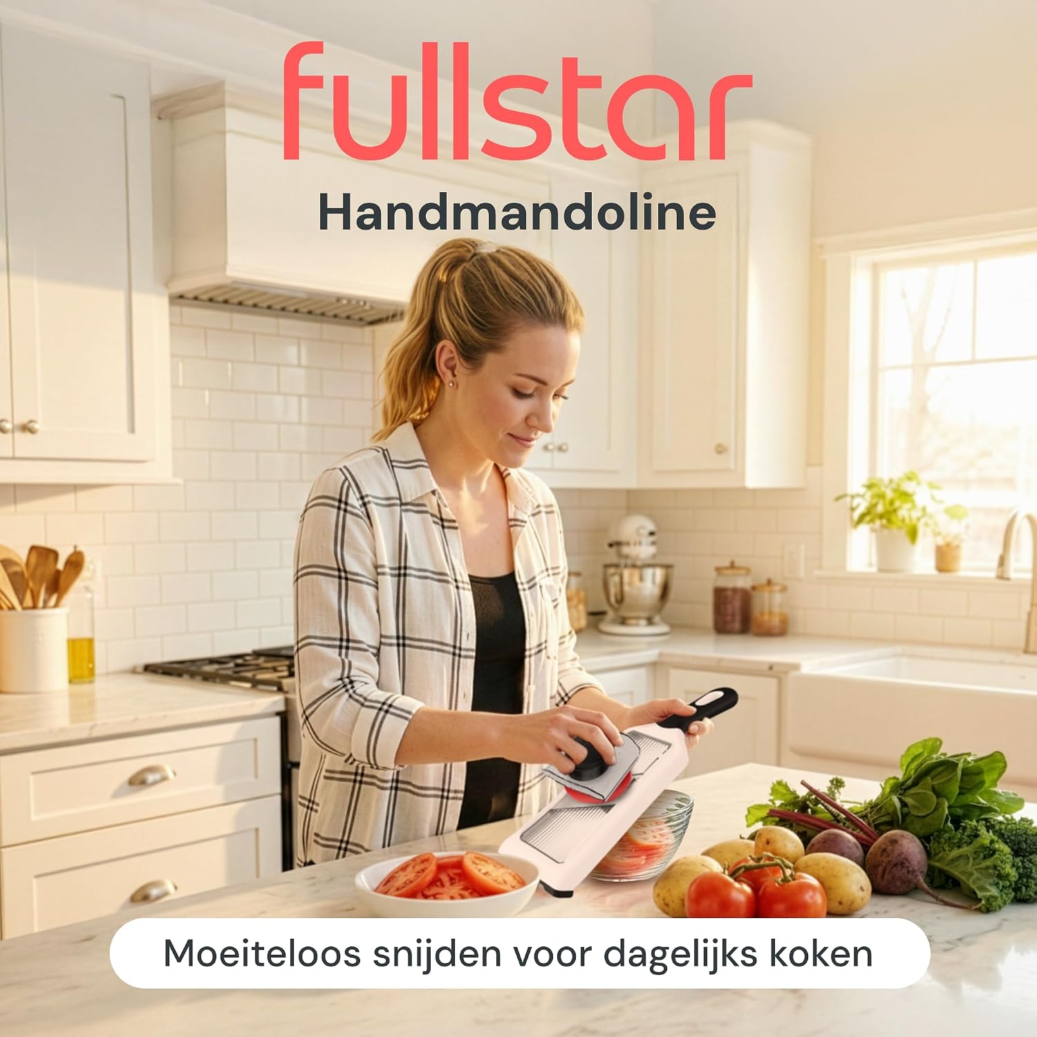 Detalle de Fullstar FUL-FGS-H002-01-AA1US mandoline en juliennesnijder 2-in-1