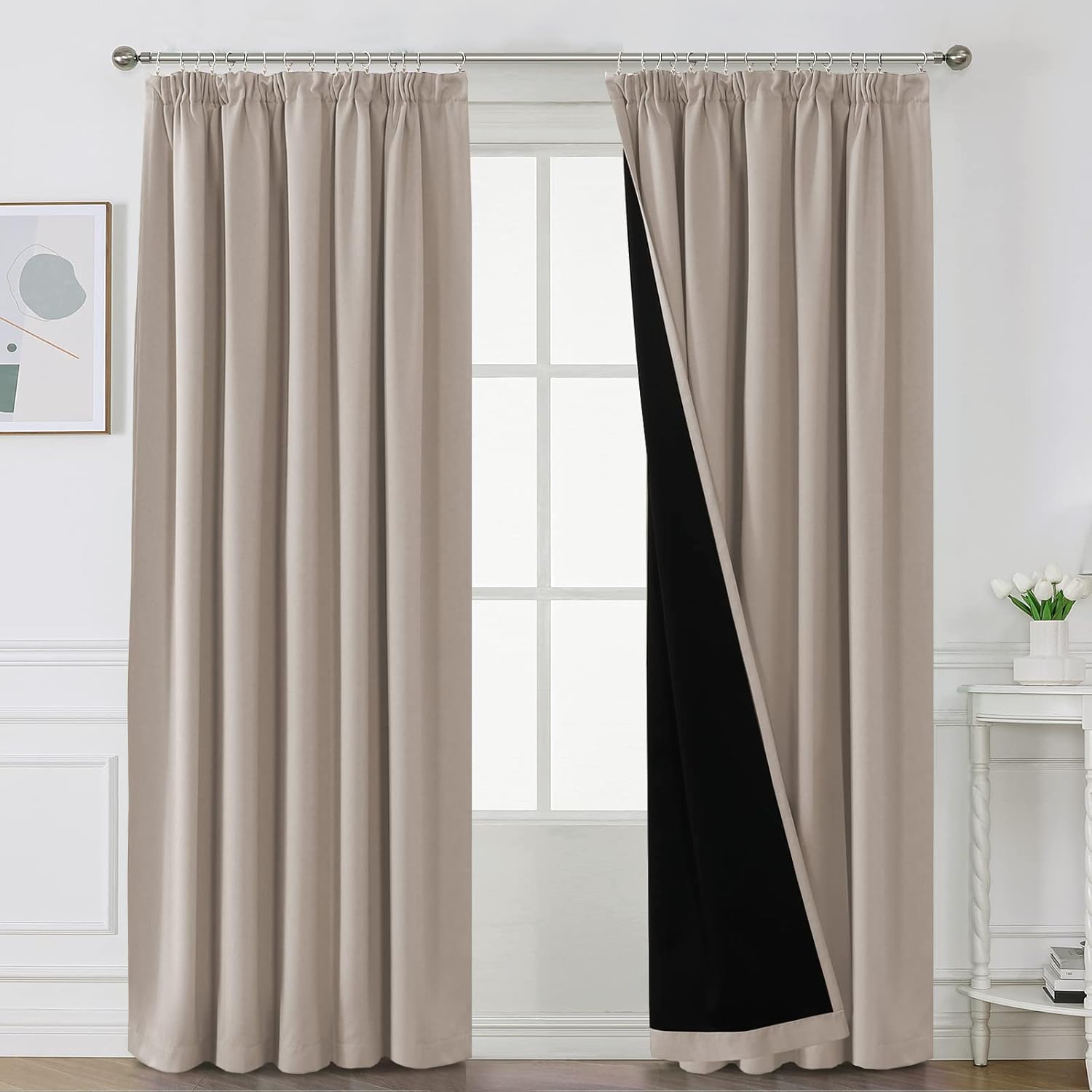 Detalle de Blackout curtains 90 x 90 inch, 2 panels