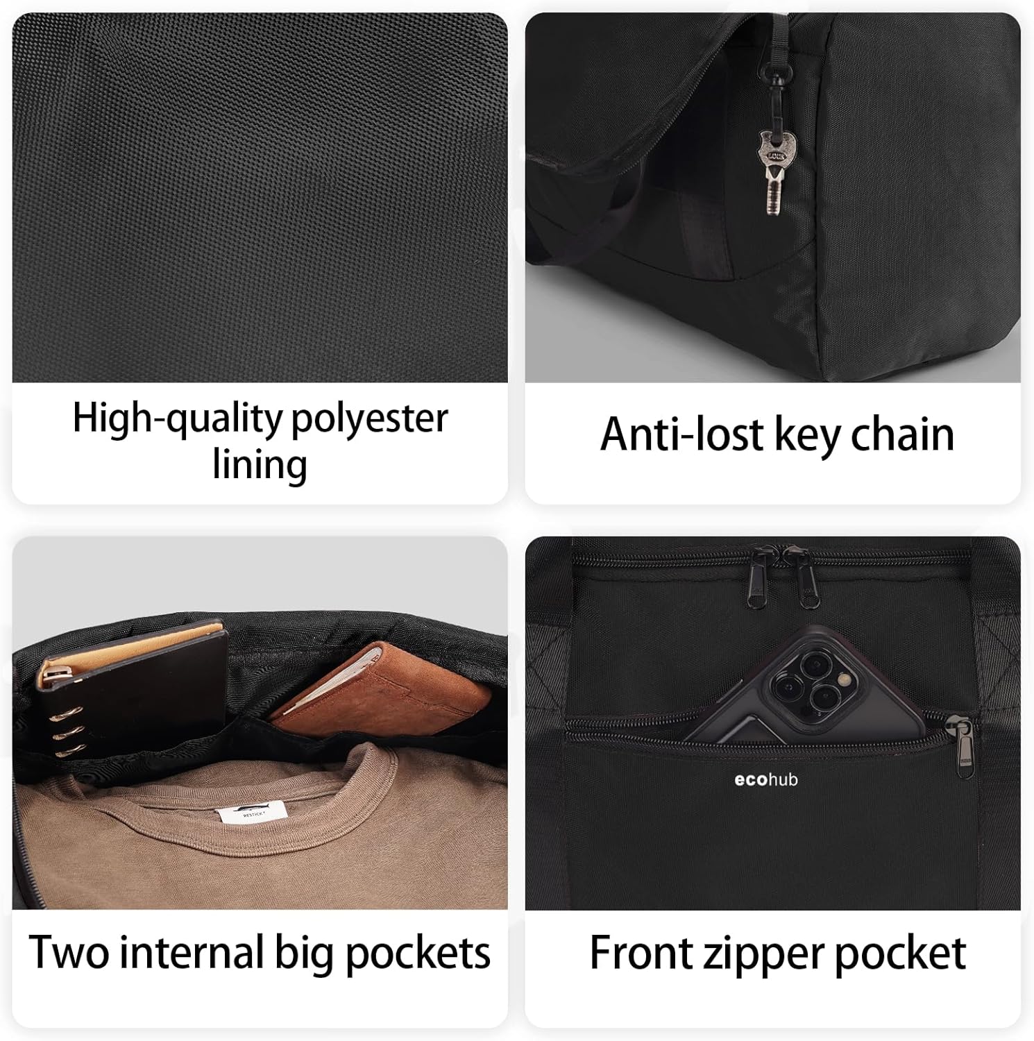 Thumbnail 6 de ECOHUB Ryanair cabin bag 40x20x25 underseat travel bag with trolley sleeve