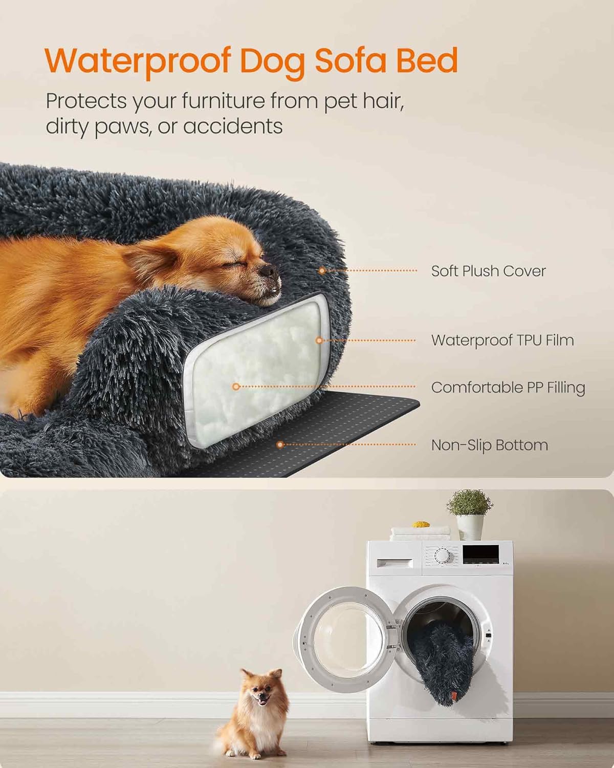 Detalle de Feandrea FluffyHug Sofa Bed