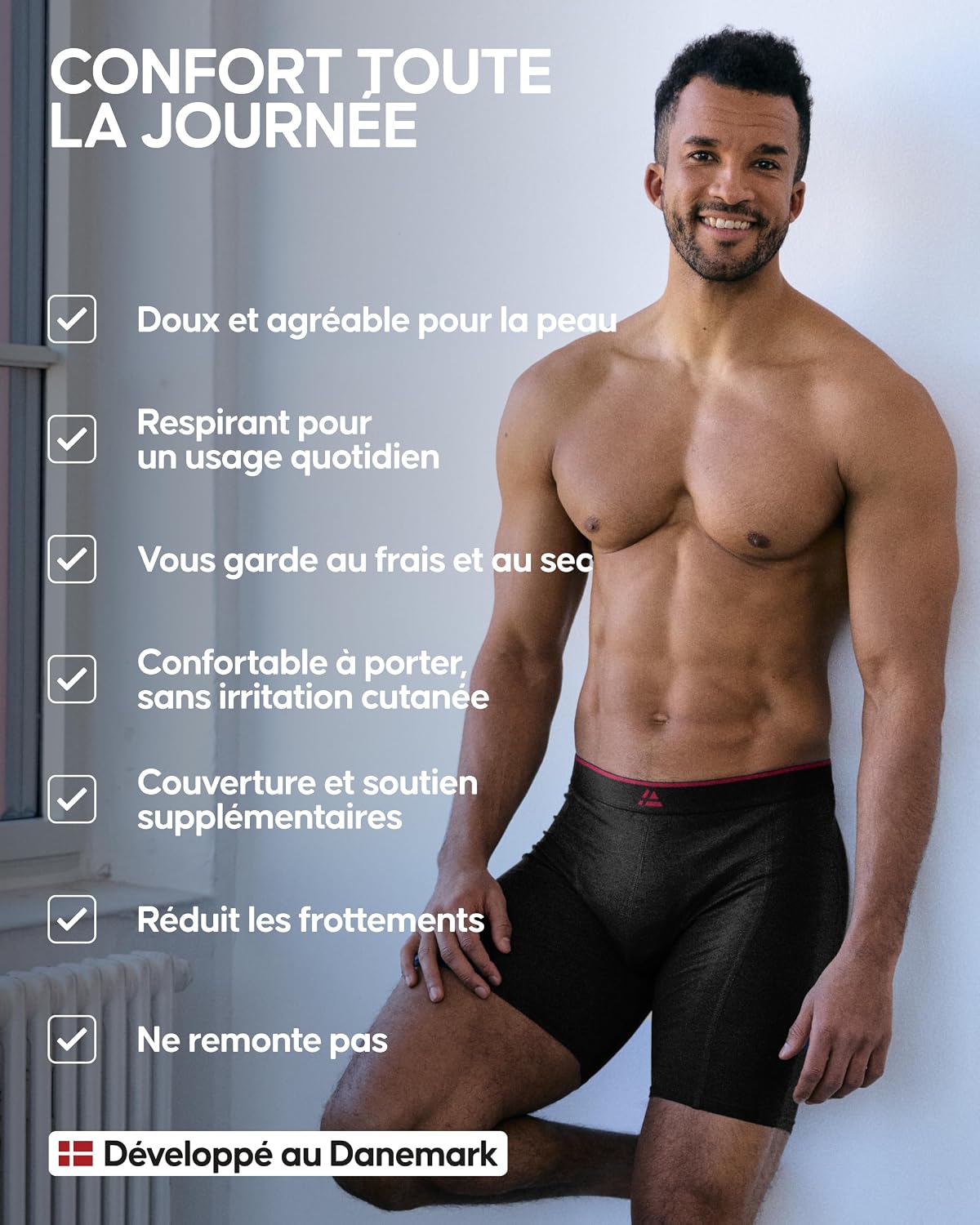 Thumbnail 3 de DANISH ENDURANCE caleçon bambou extra long – lot de 3