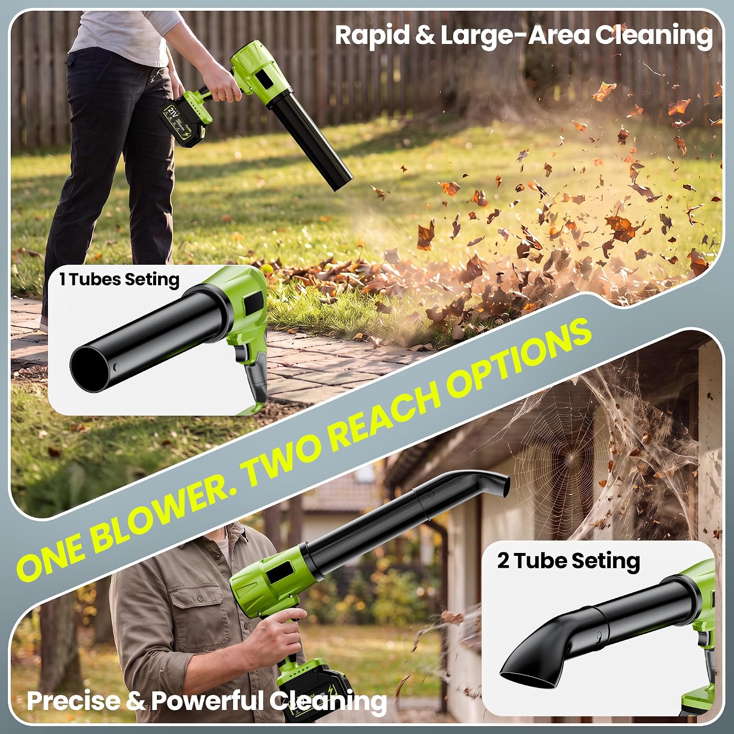 Detalle de Wanvzo Cordless Leaf Blower, 21V