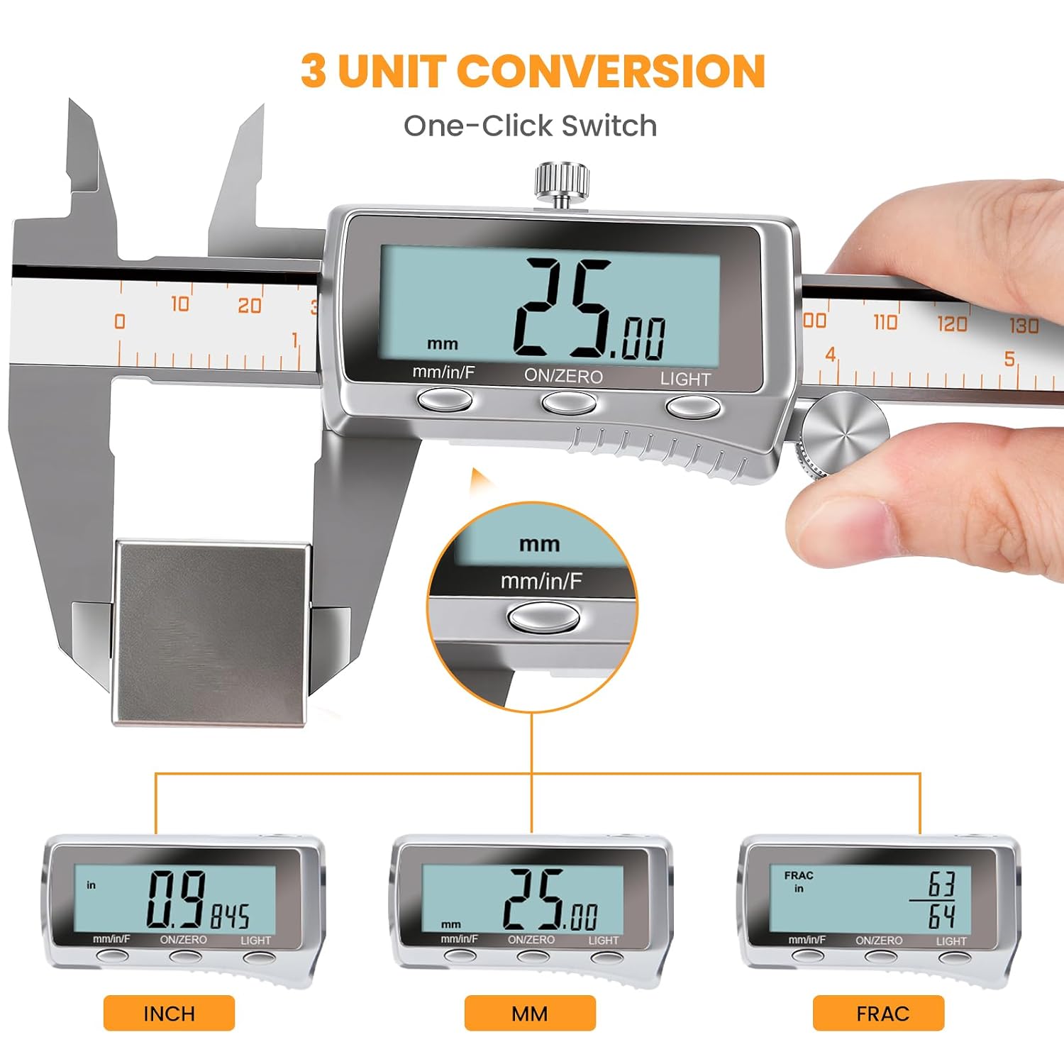 Detalle de HARDELL Digital Caliper 8-Inch