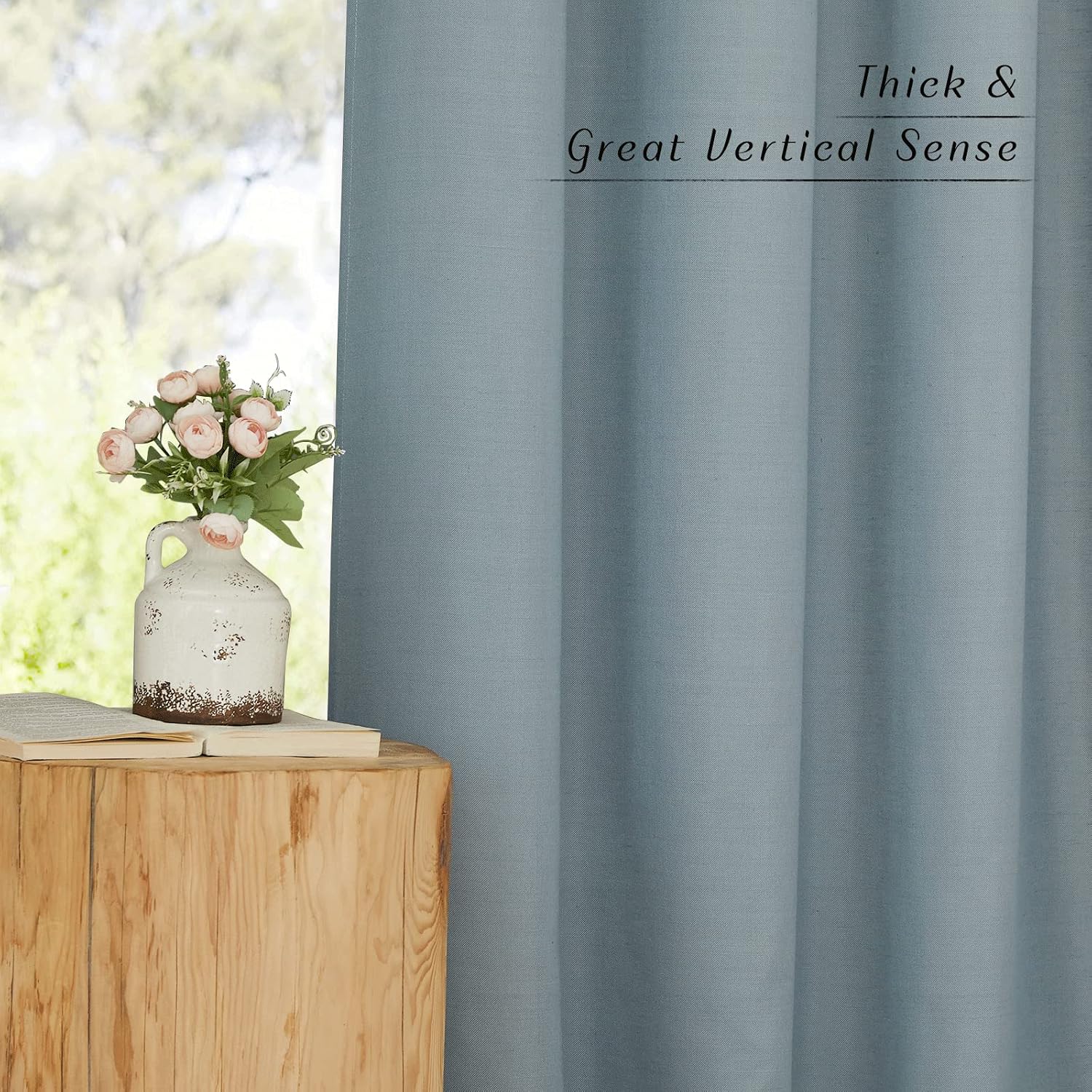 Thumbnail 6 de NICETOWN Linen Flax 92" Semi Sheer Curtains 🪟