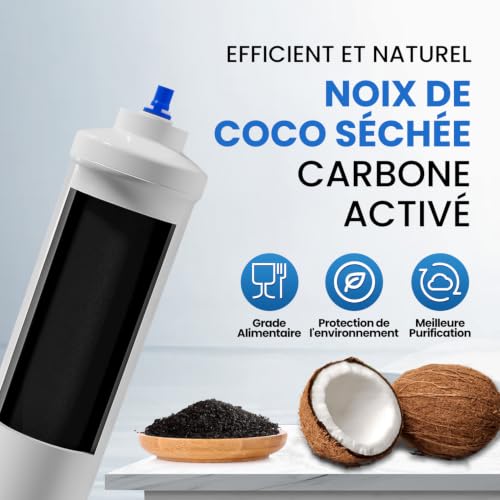 Detalle de Remplacement de filtre à eau EverSpring pour Samsung et autres modèles – Pack de 2