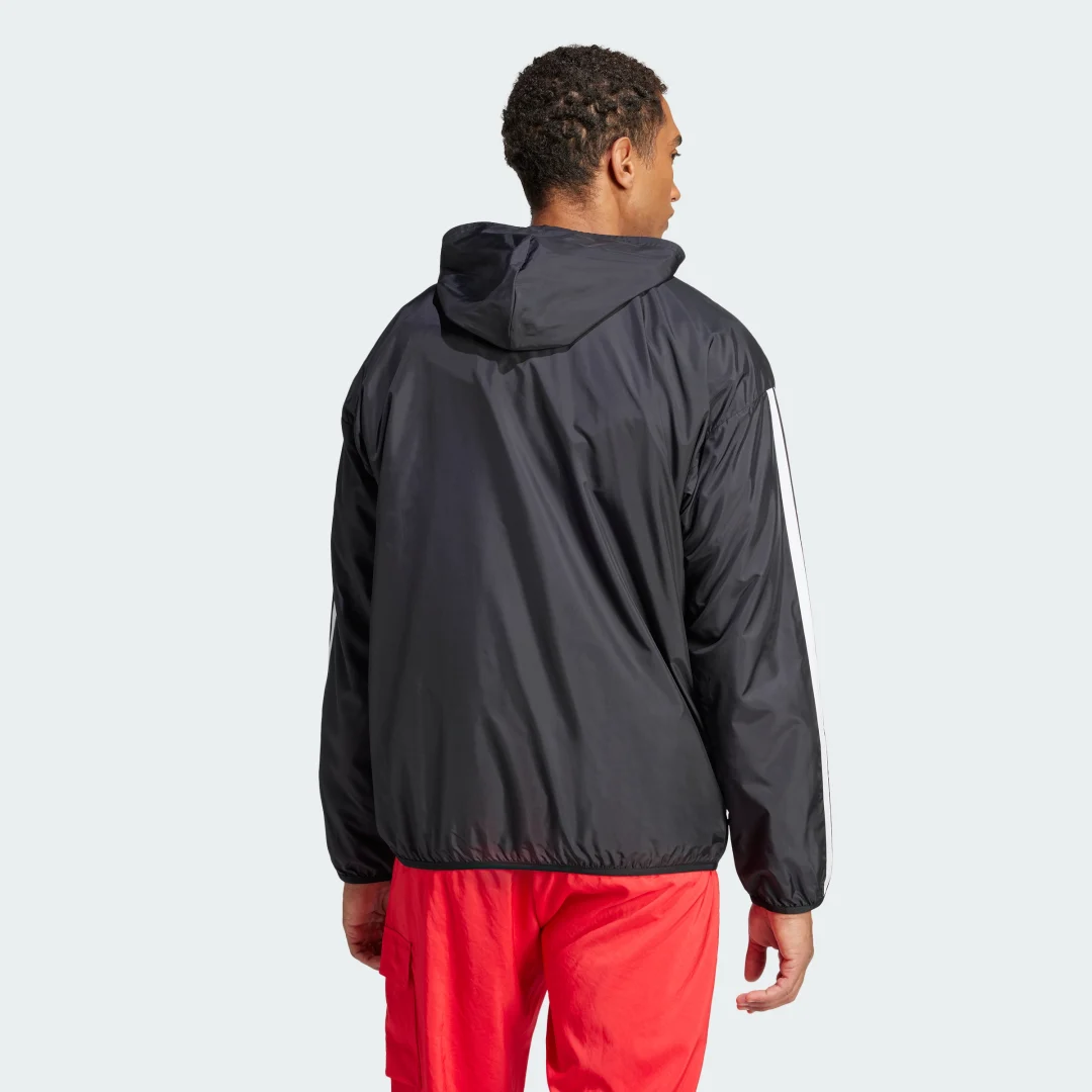 Thumbnail 1 de Cortavientos Essentials 3 bandas de Adidas – Negro