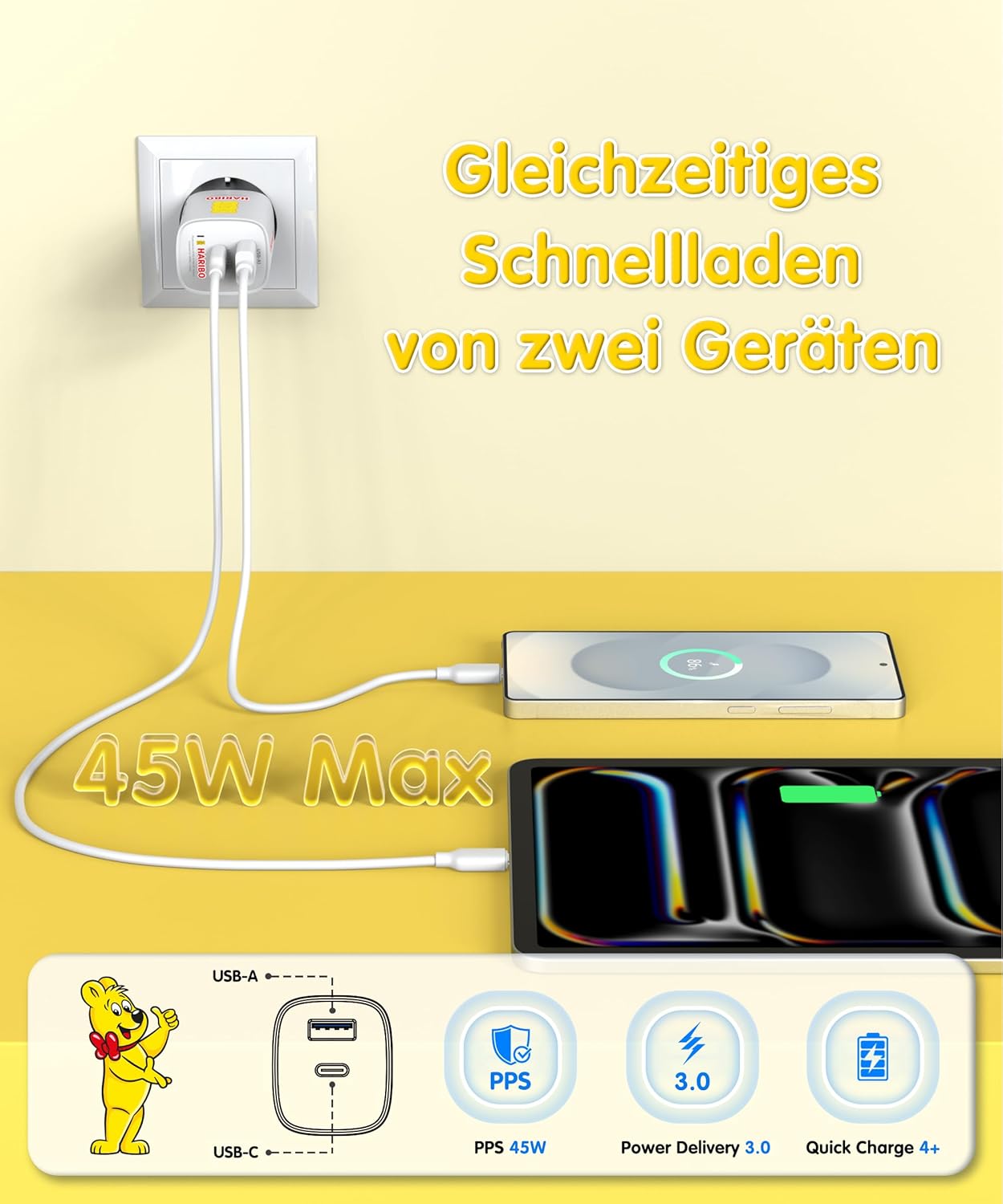 Thumbnail 2 de HARIBO 45W USB C Ladegerät 45W