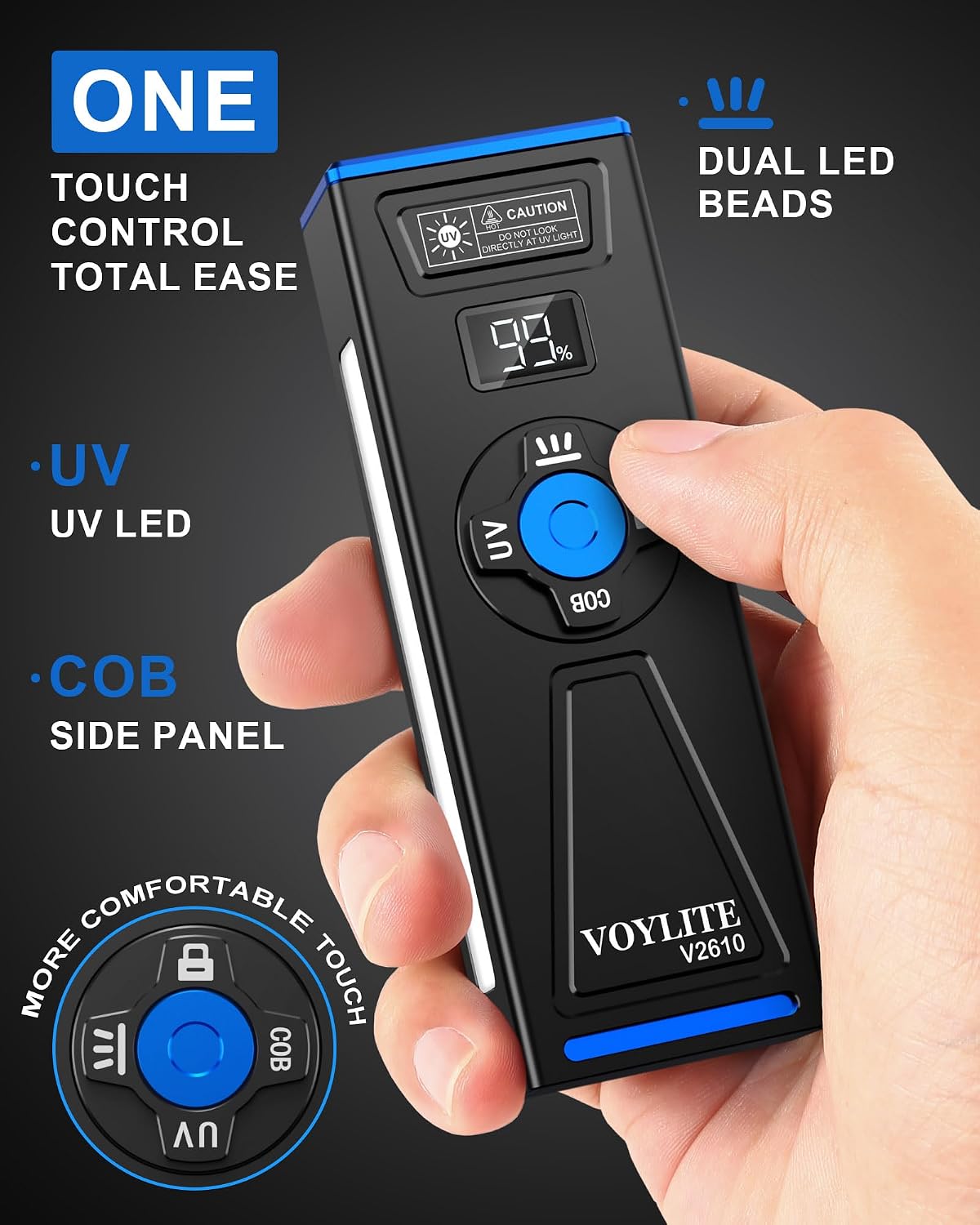 Detalle 1 de Voylite EDC Flashlight 2000 Lumens