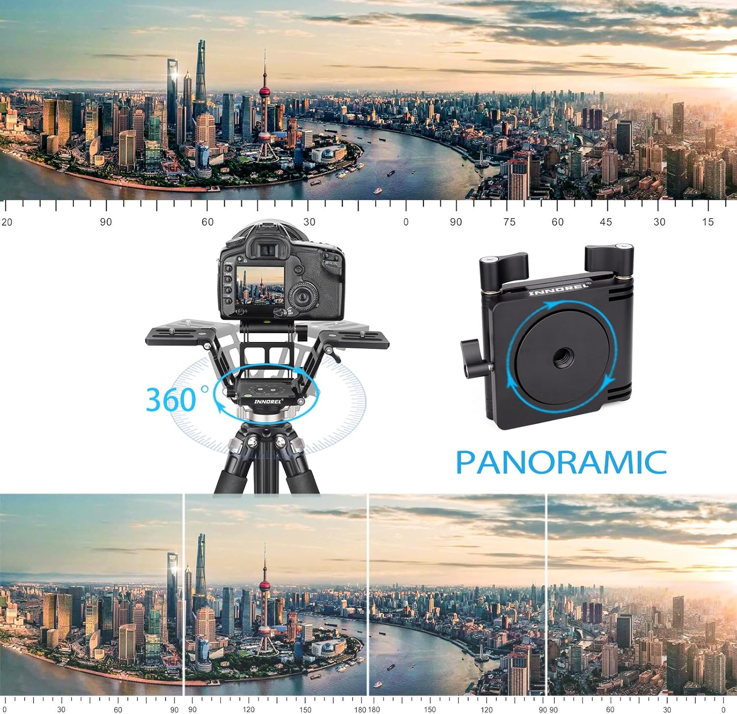 Thumbnail 4 de INNOREL ZH7 Z Flex Tilt Tripod Head (aluminium alloy) for DSLR, camcorders and slider rails