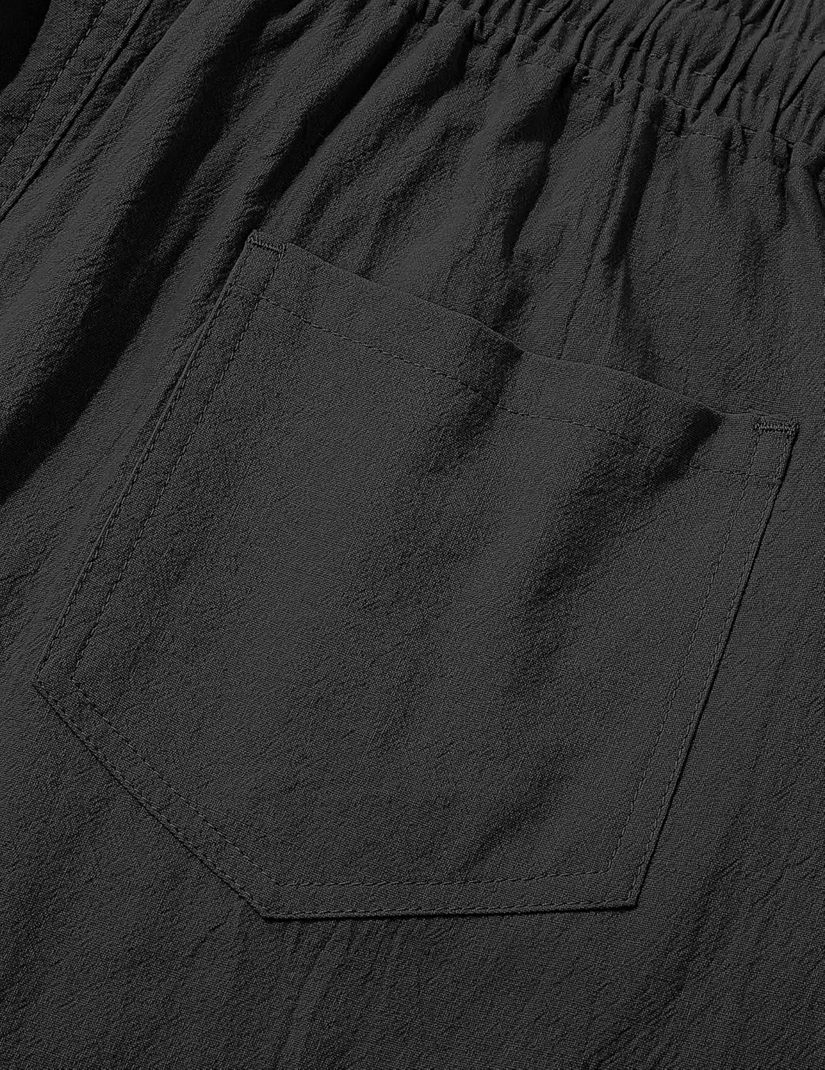 Thumbnail 6 de TARAINYA Leinen Kurze Hosen Herren – Baumwolle und Leinen, Freizeithose mit Gummizug